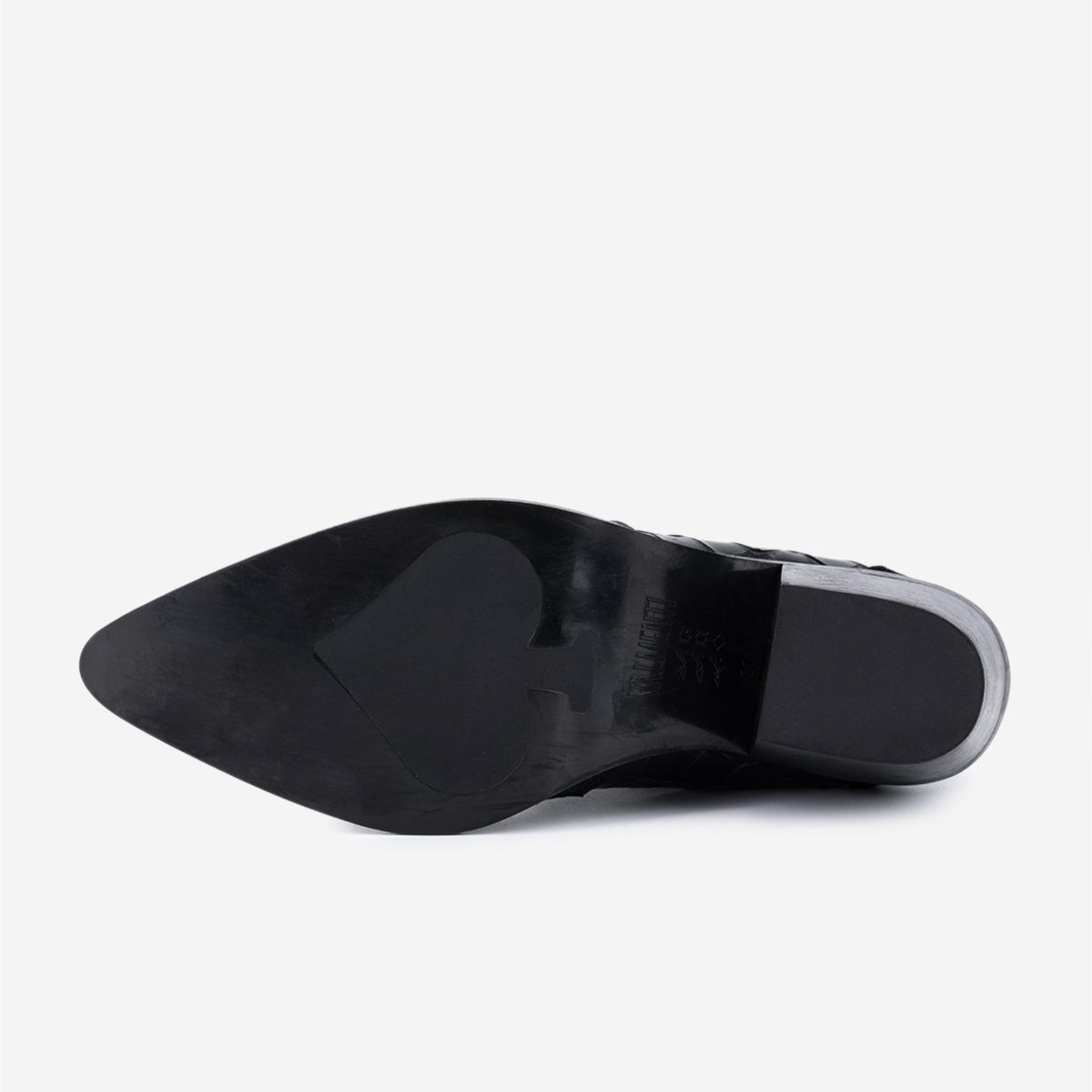 Valmenti Kadın Hakiki Deri Siyah Topuklu Bot