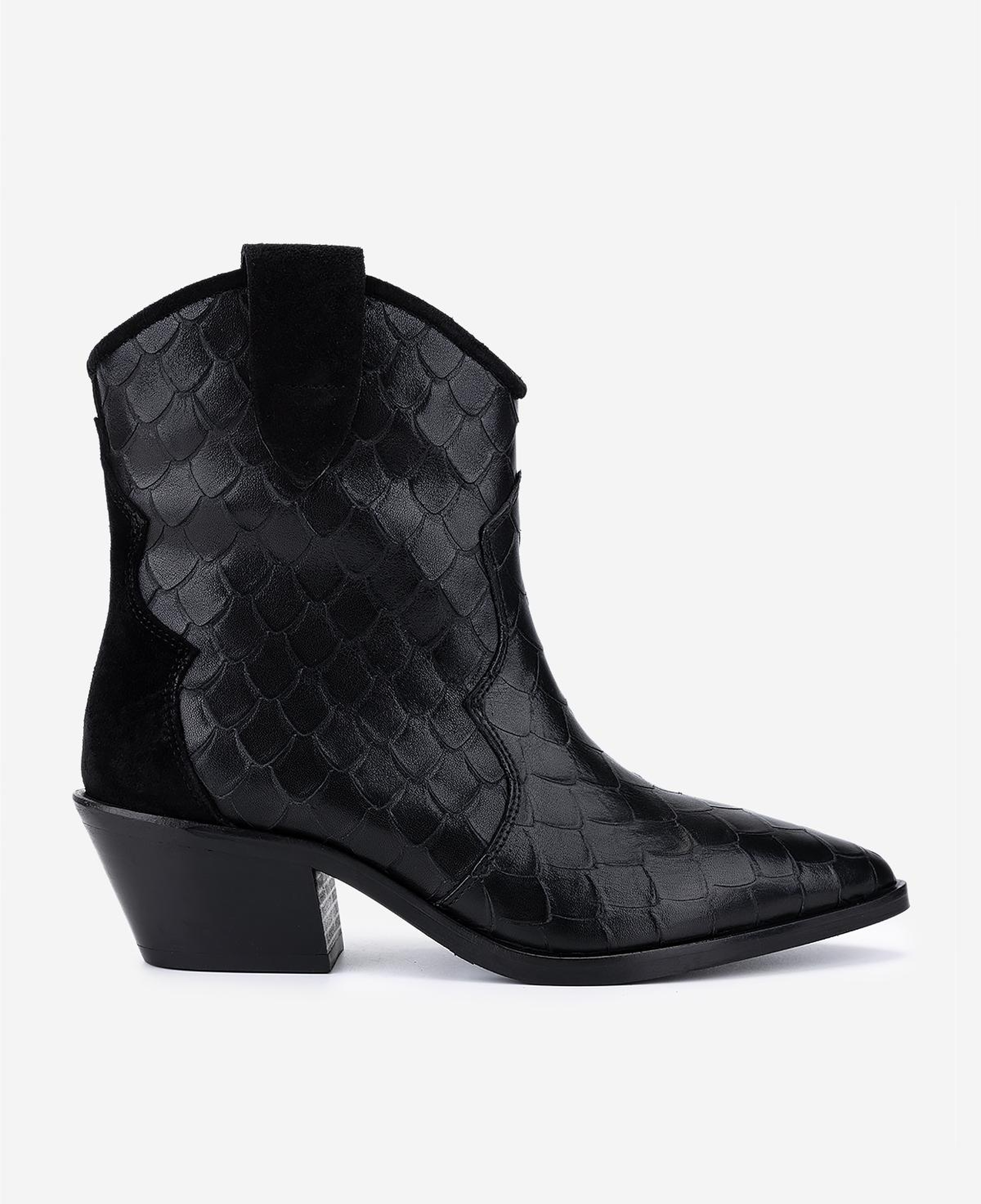 Valmenti Kadın Hakiki Deri Siyah Topuklu Bot