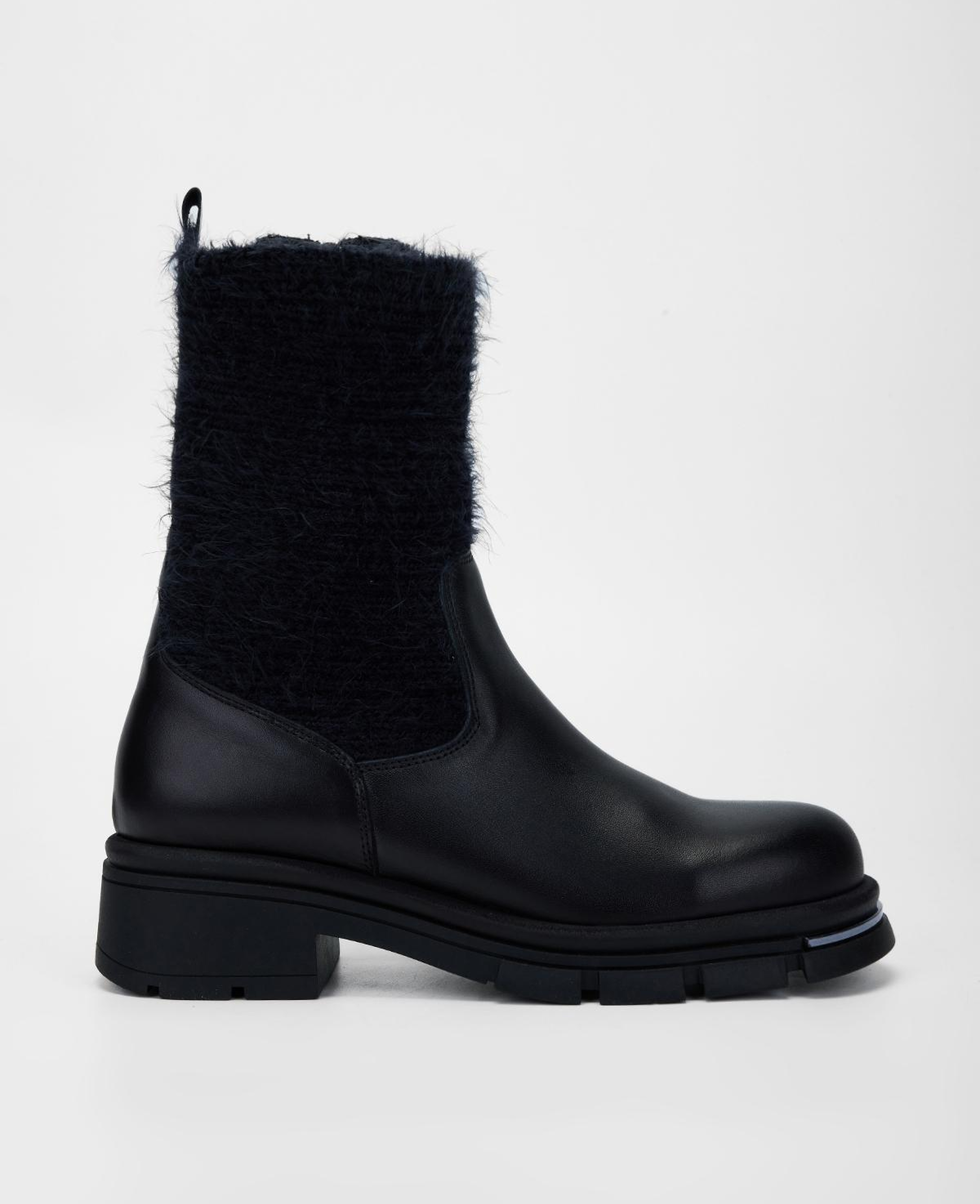 Valmenti Kadın Hakiki Deri Siyah Düz Bot