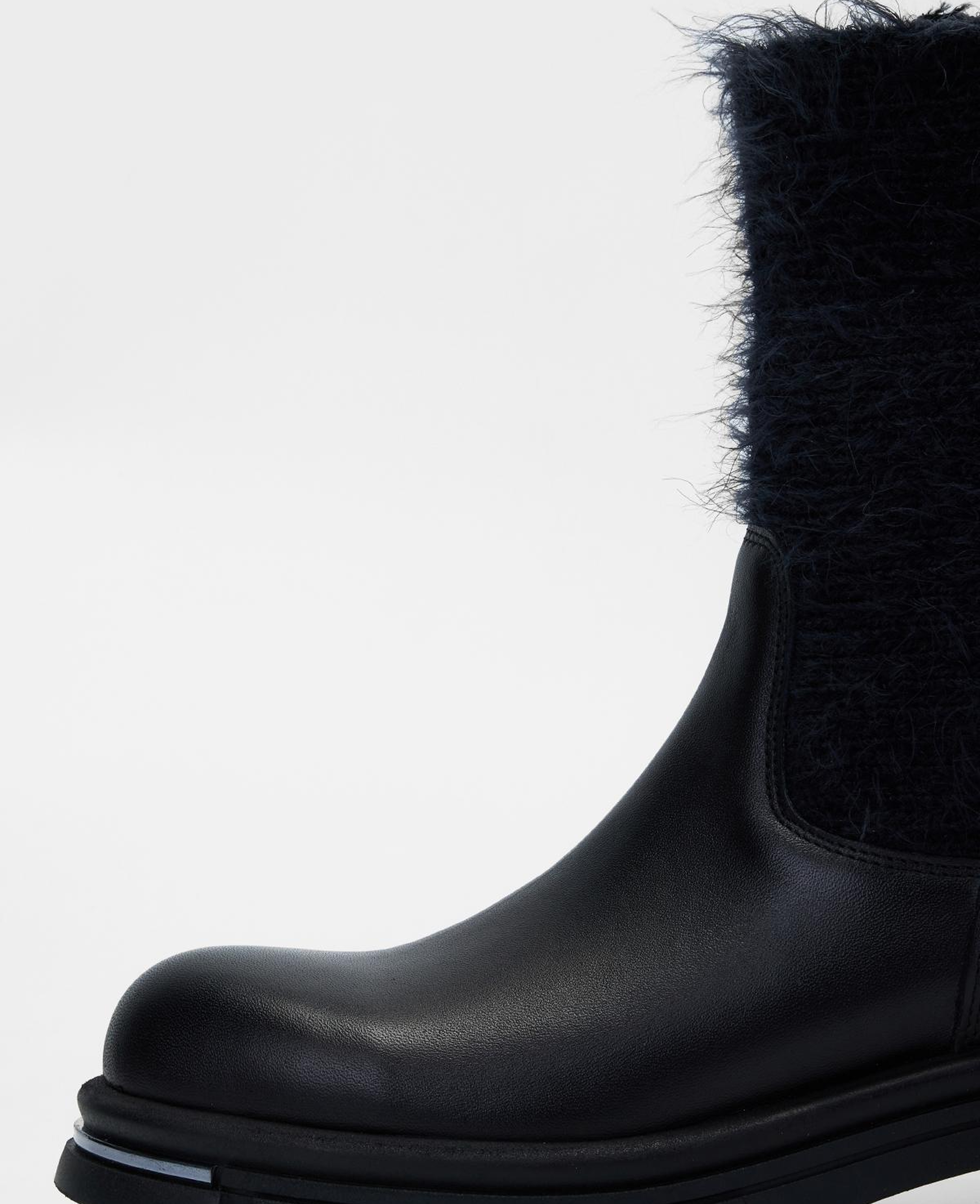 Valmenti Kadın Hakiki Deri Siyah Düz Bot