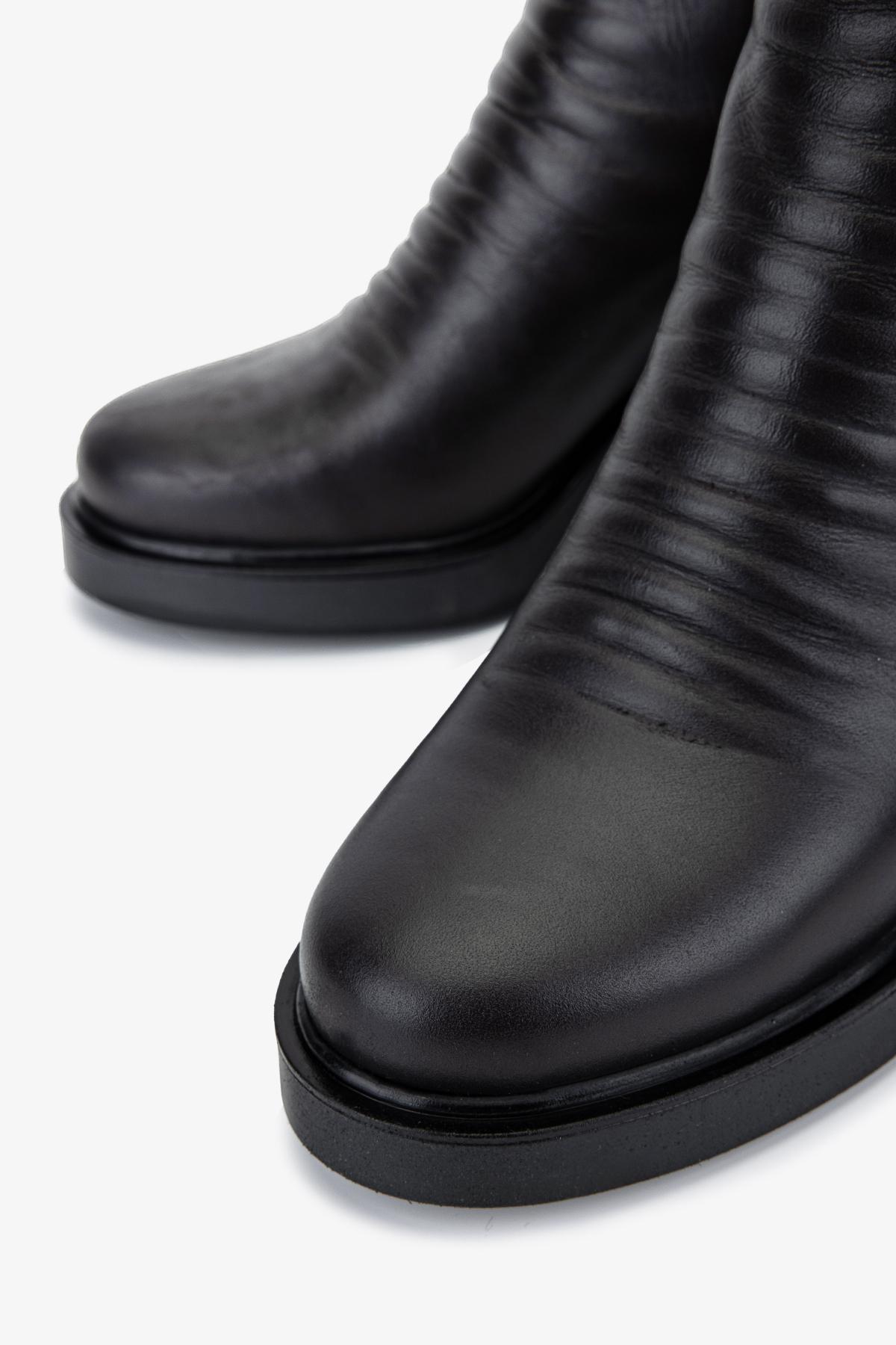 Valmenti Kadın Hakiki Deri Kahverengi Topuklu Bot