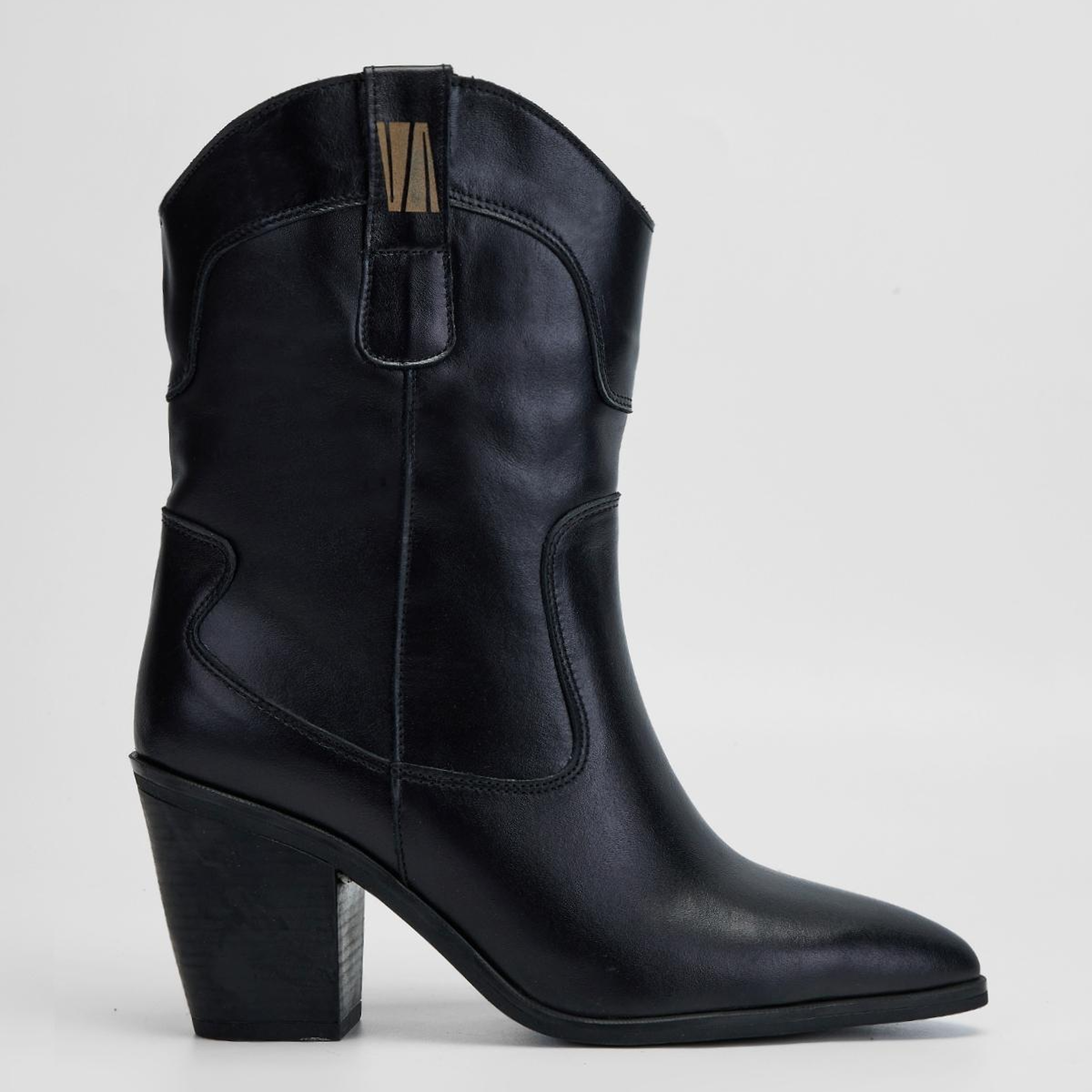 Valmenti Kadın Hakiki Deri Siyah Topuklu Bot