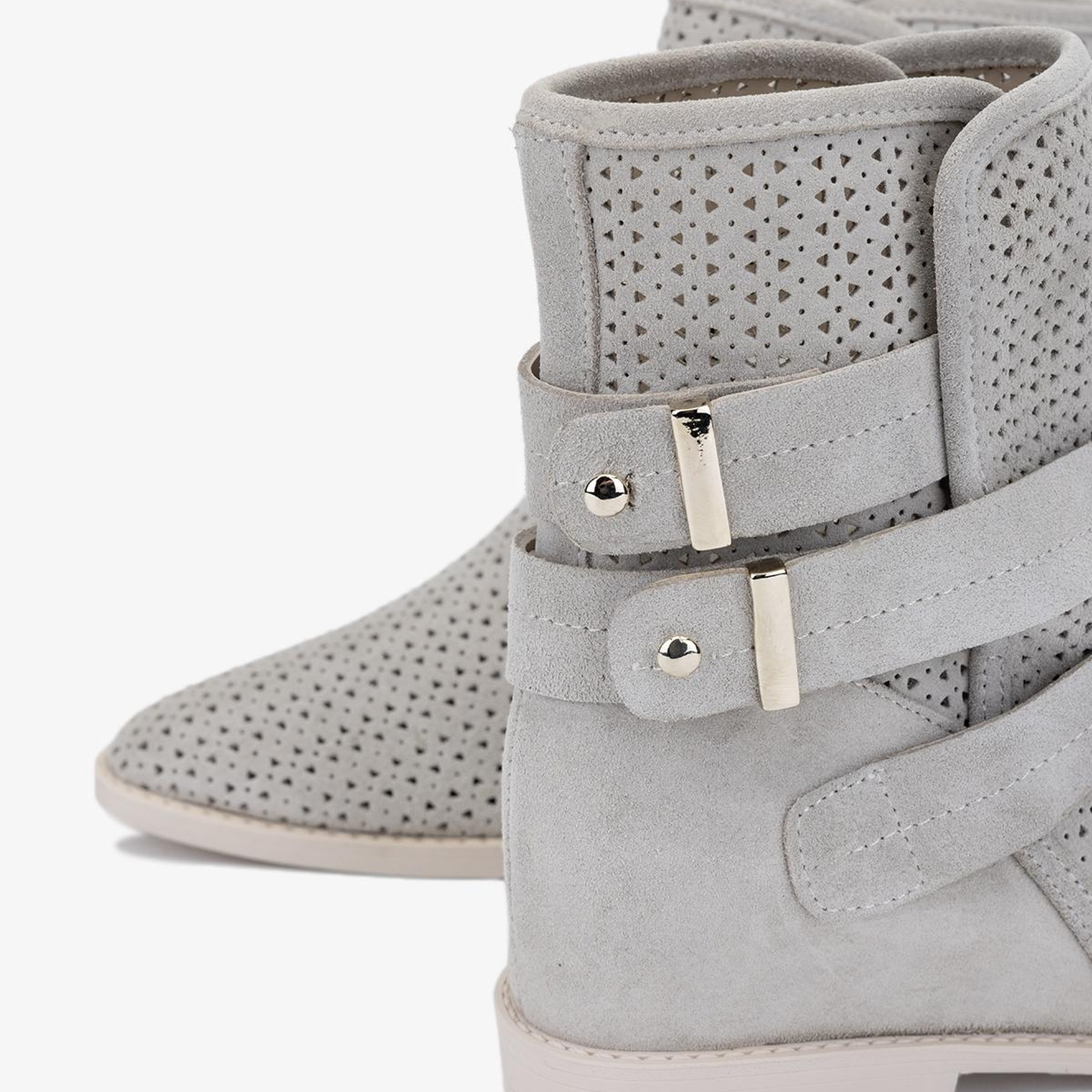 Valmenti Kadın Hakiki Deri Bej Süet Düz Bot