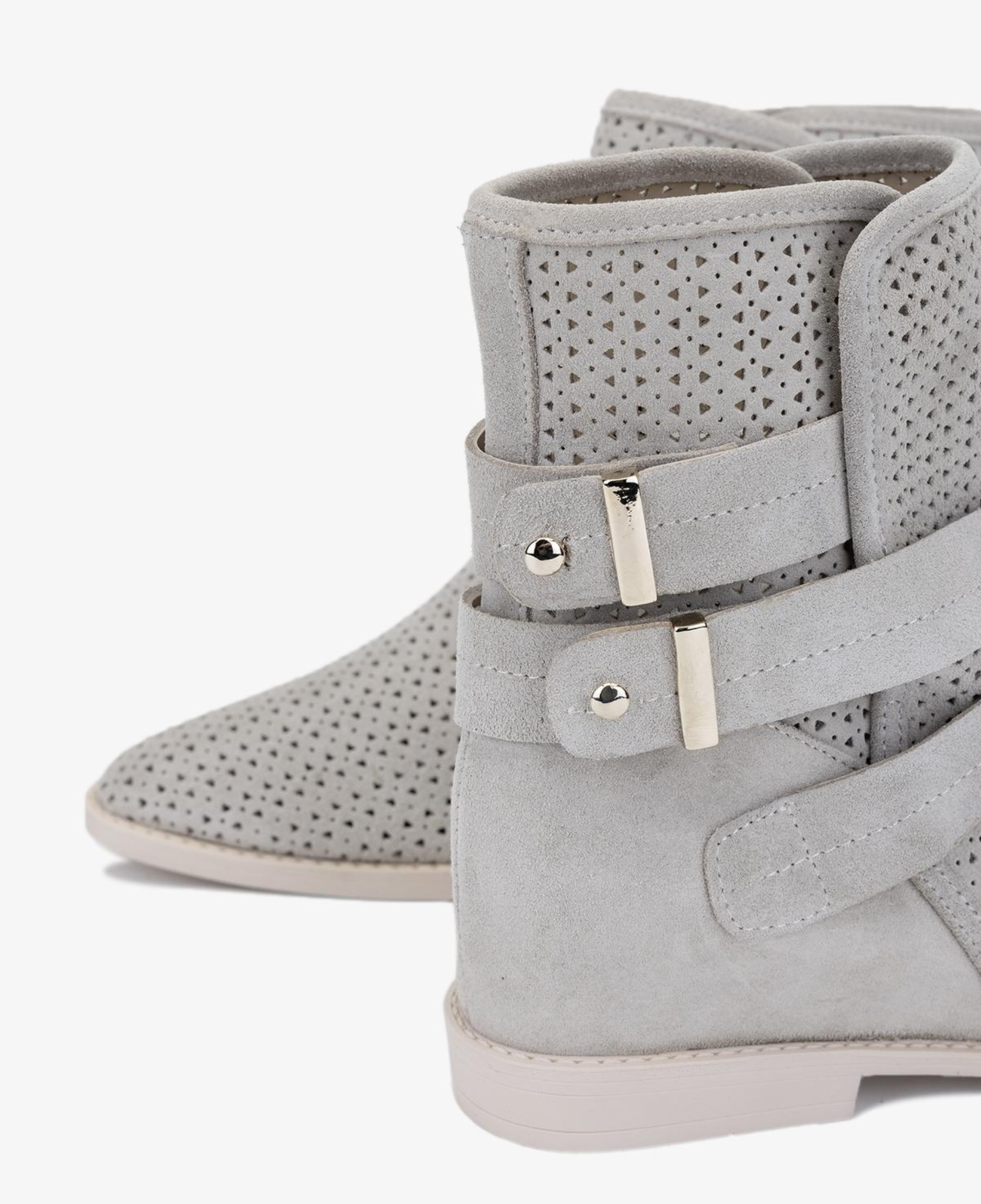 Valmenti Kadın Hakiki Deri Bej Süet Düz Bot