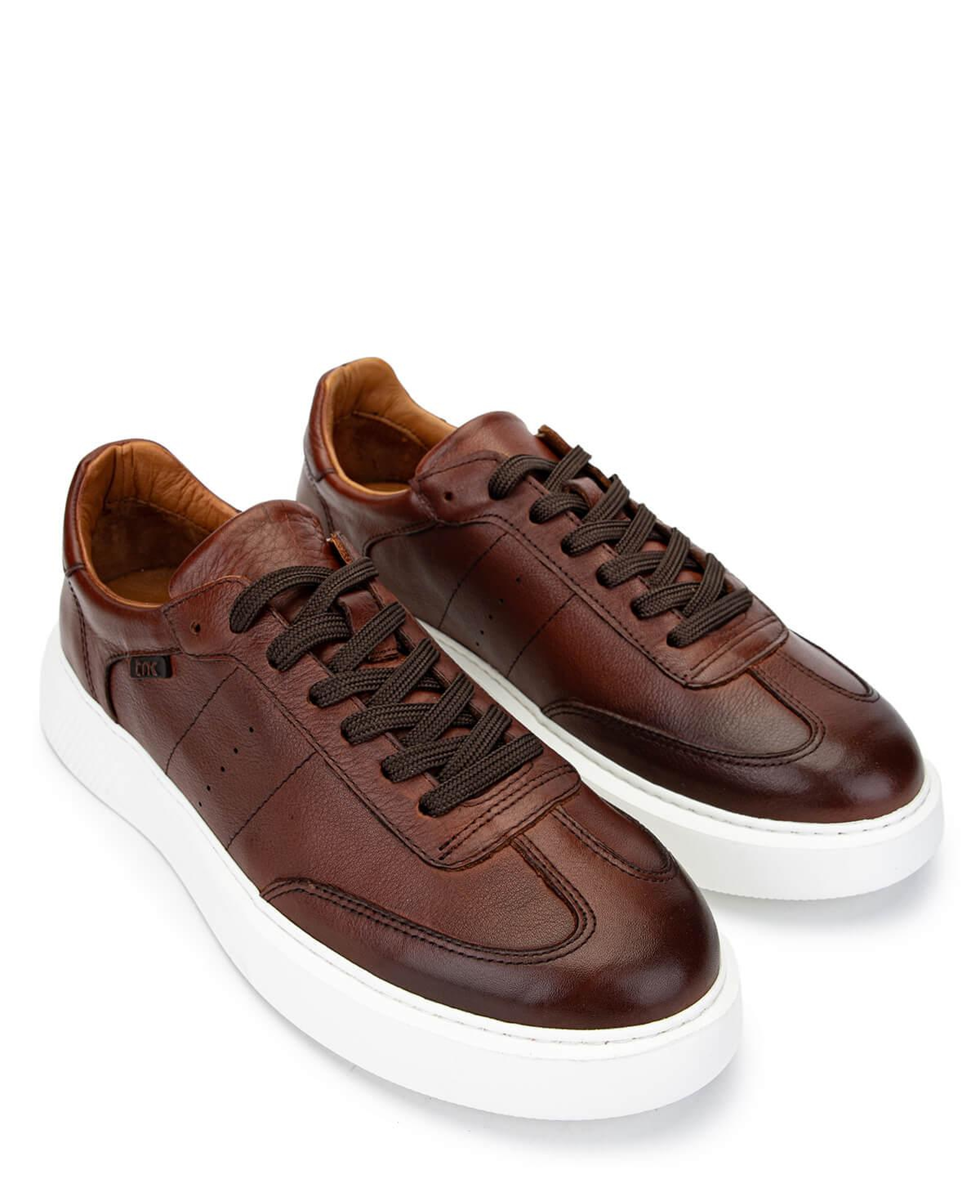 Tamer Tanca Erkek Hakiki Deri Kahverengi Sneakers & Spor Ayakkabı