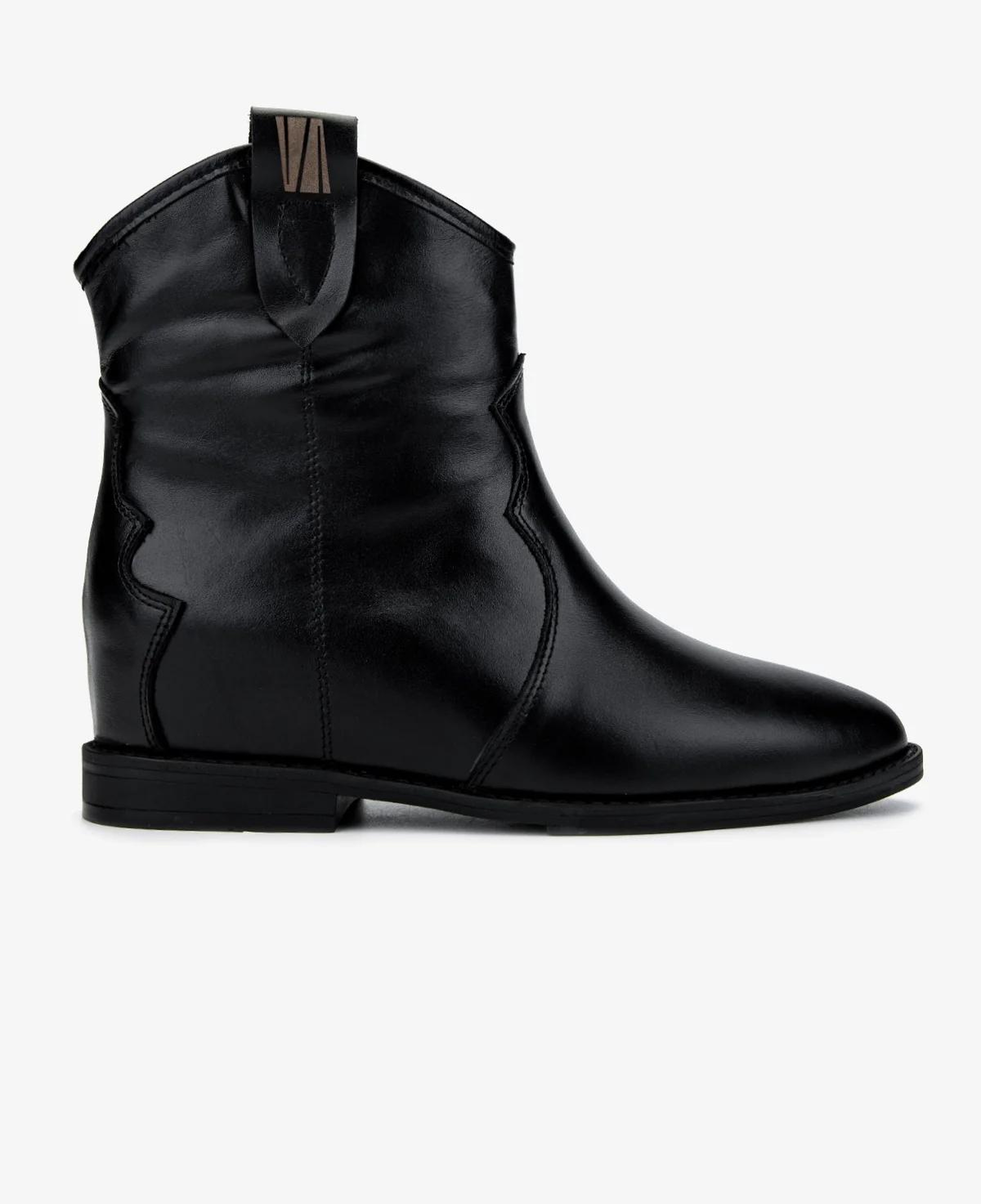 Valmenti Kadın Hakiki Deri Siyah Topuklu Bot