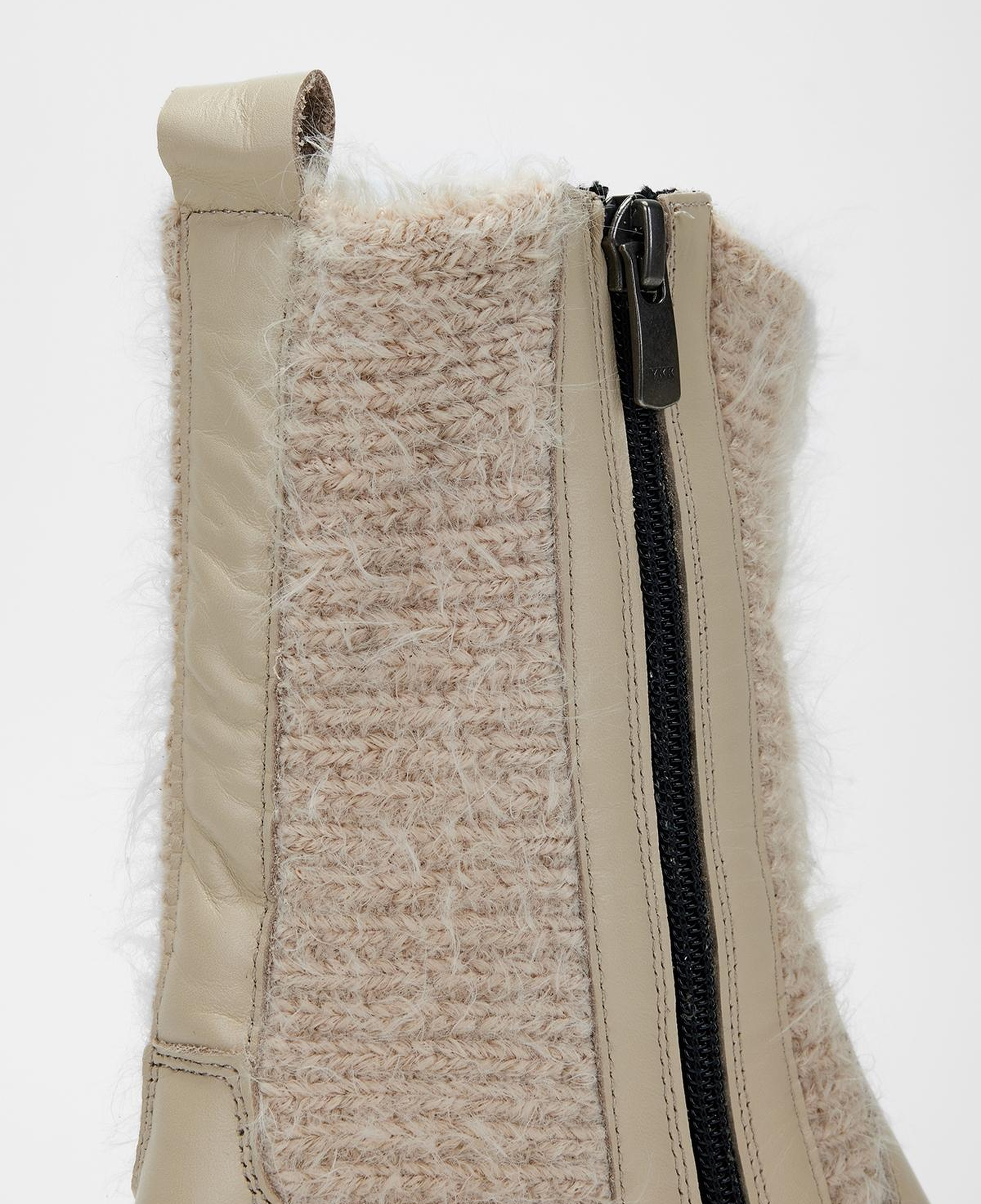 Valmenti Kadın Hakiki Deri Bej Düz Bot