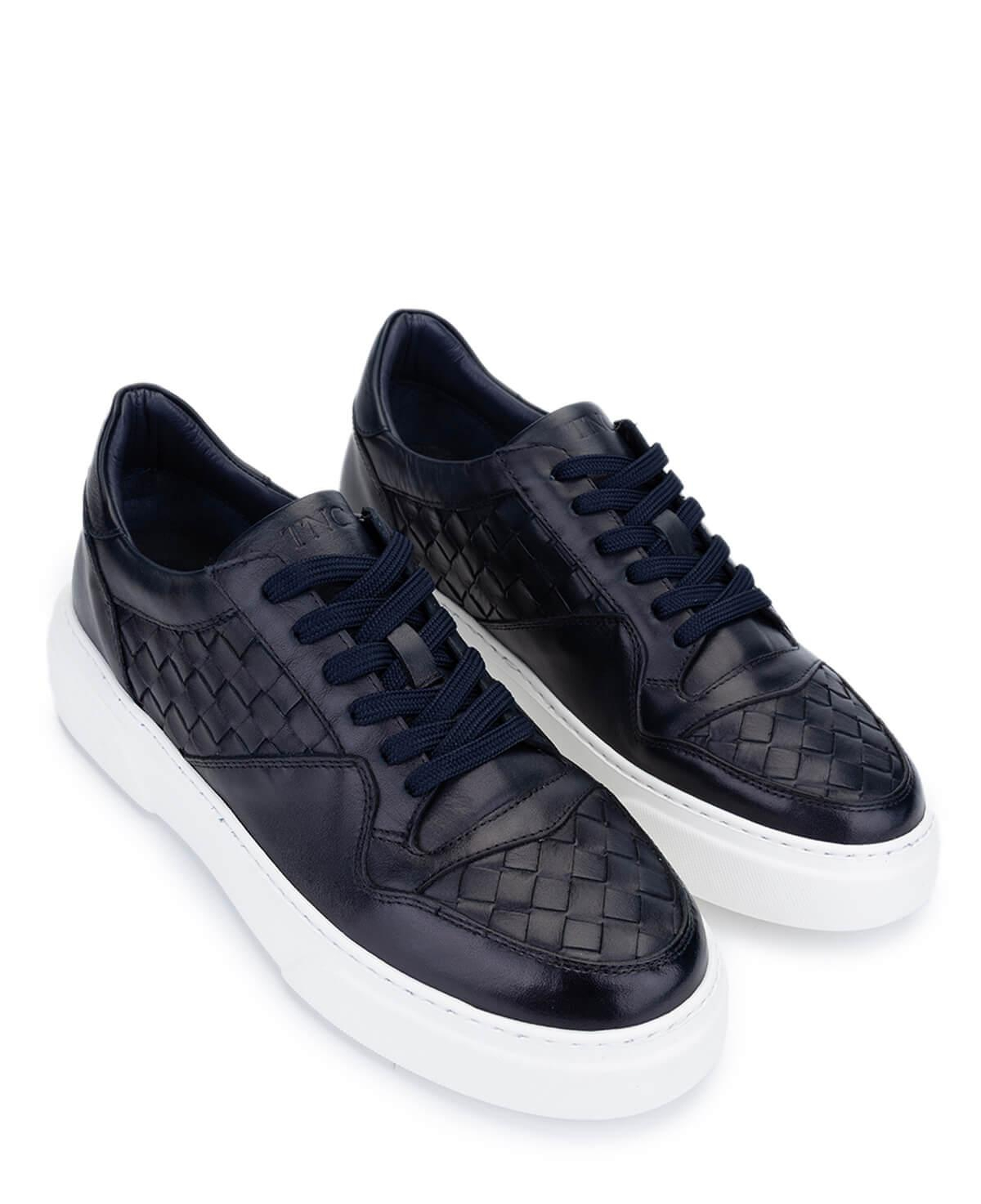 Tamer Tanca Erkek Hakiki Deri Lacivert Sneakers & Spor Ayakkabı