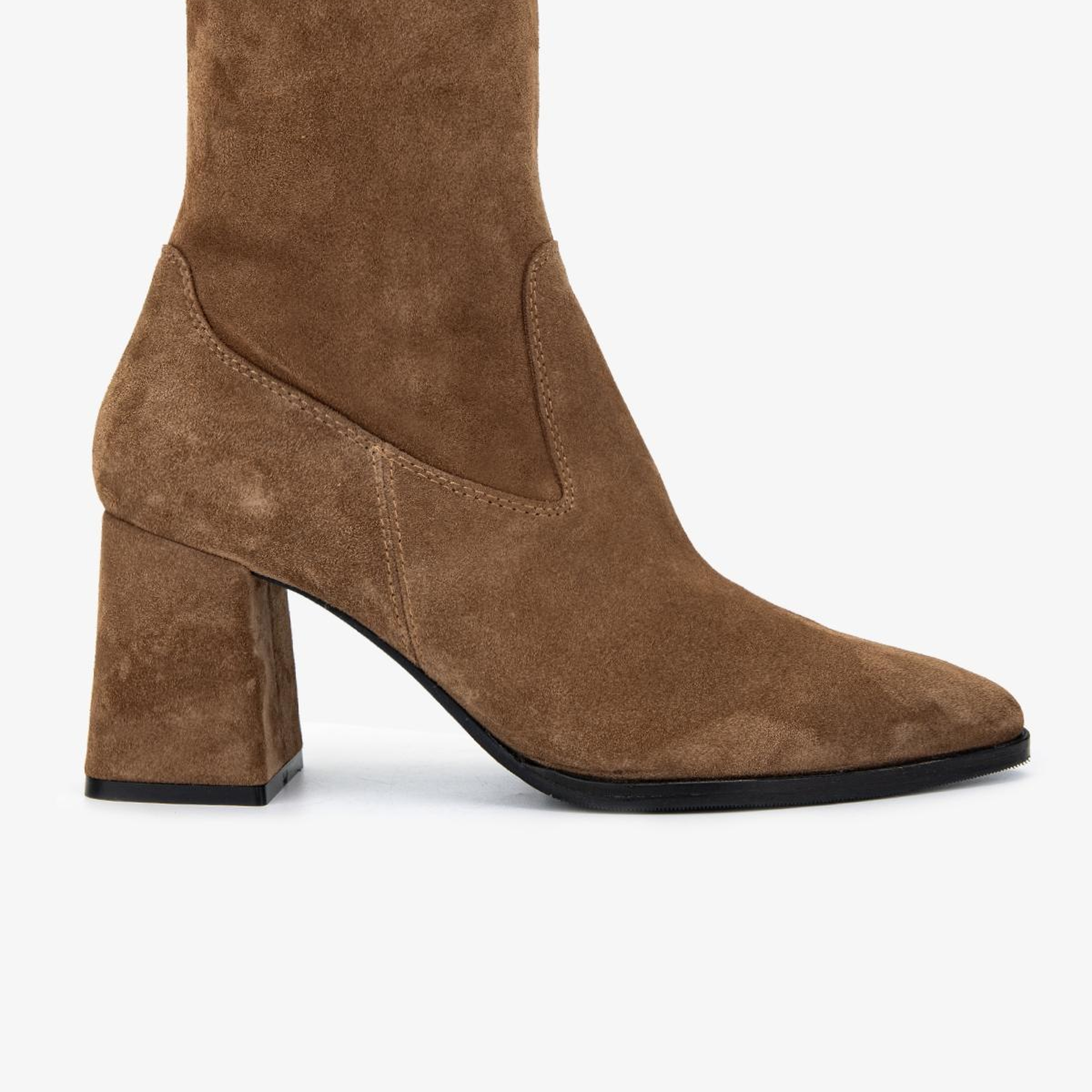 Valmenti Kadın Hakiki Deri Taba Topuklu Bot