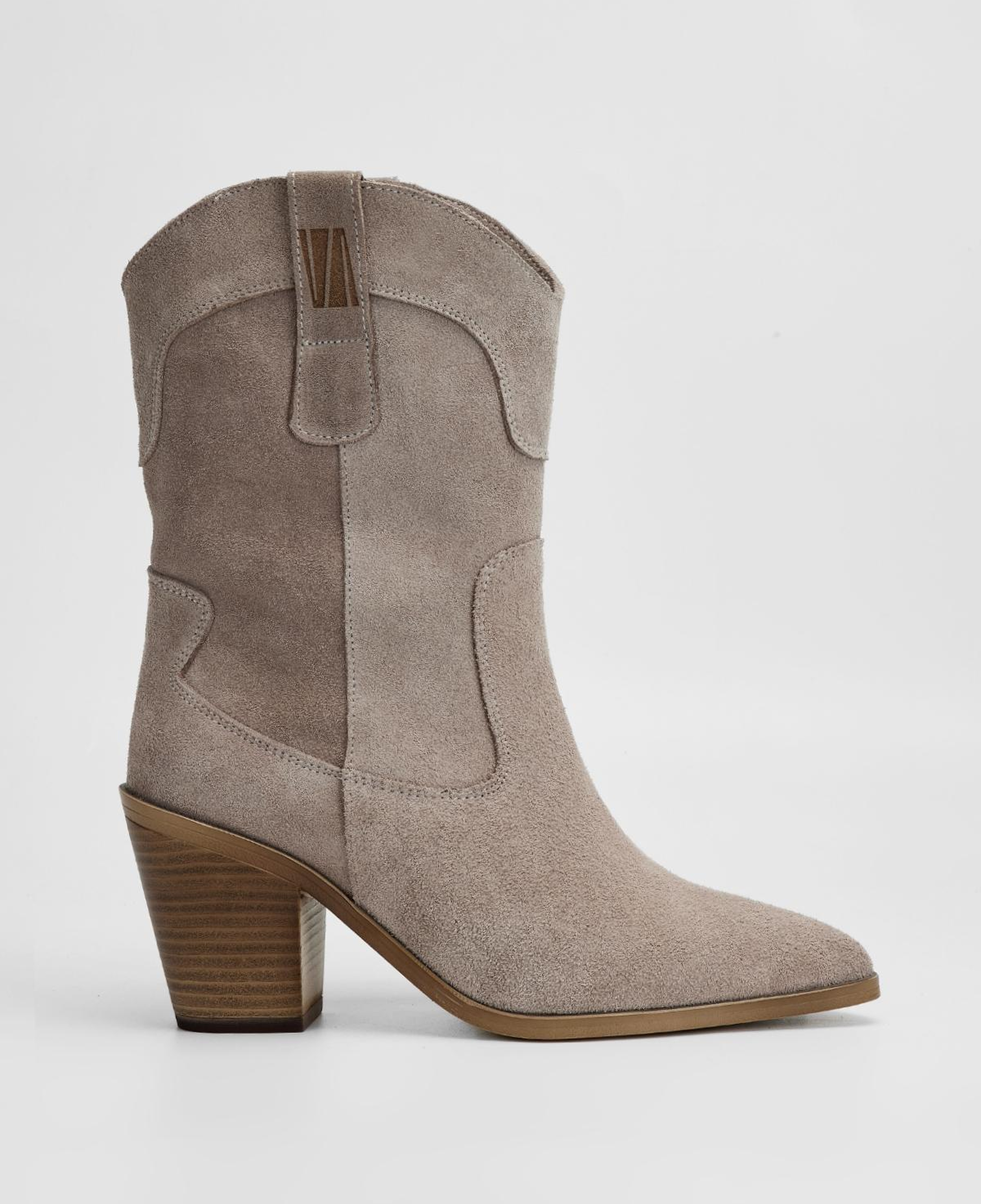 Valmenti Kadın Hakiki Deri Şampanya Topuklu Bot