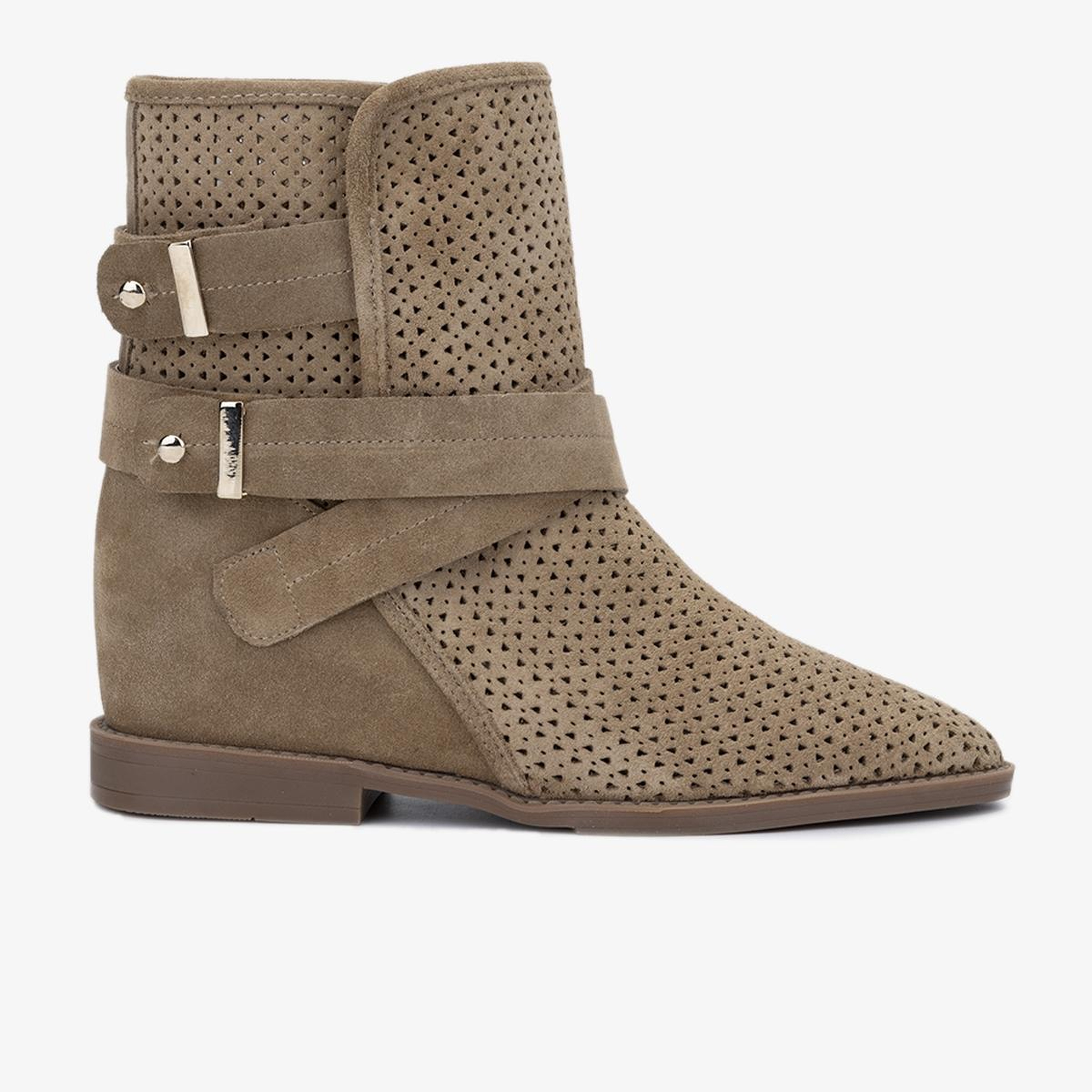 Valmenti Kadın Hakiki Deri Yeşil Düz Bot