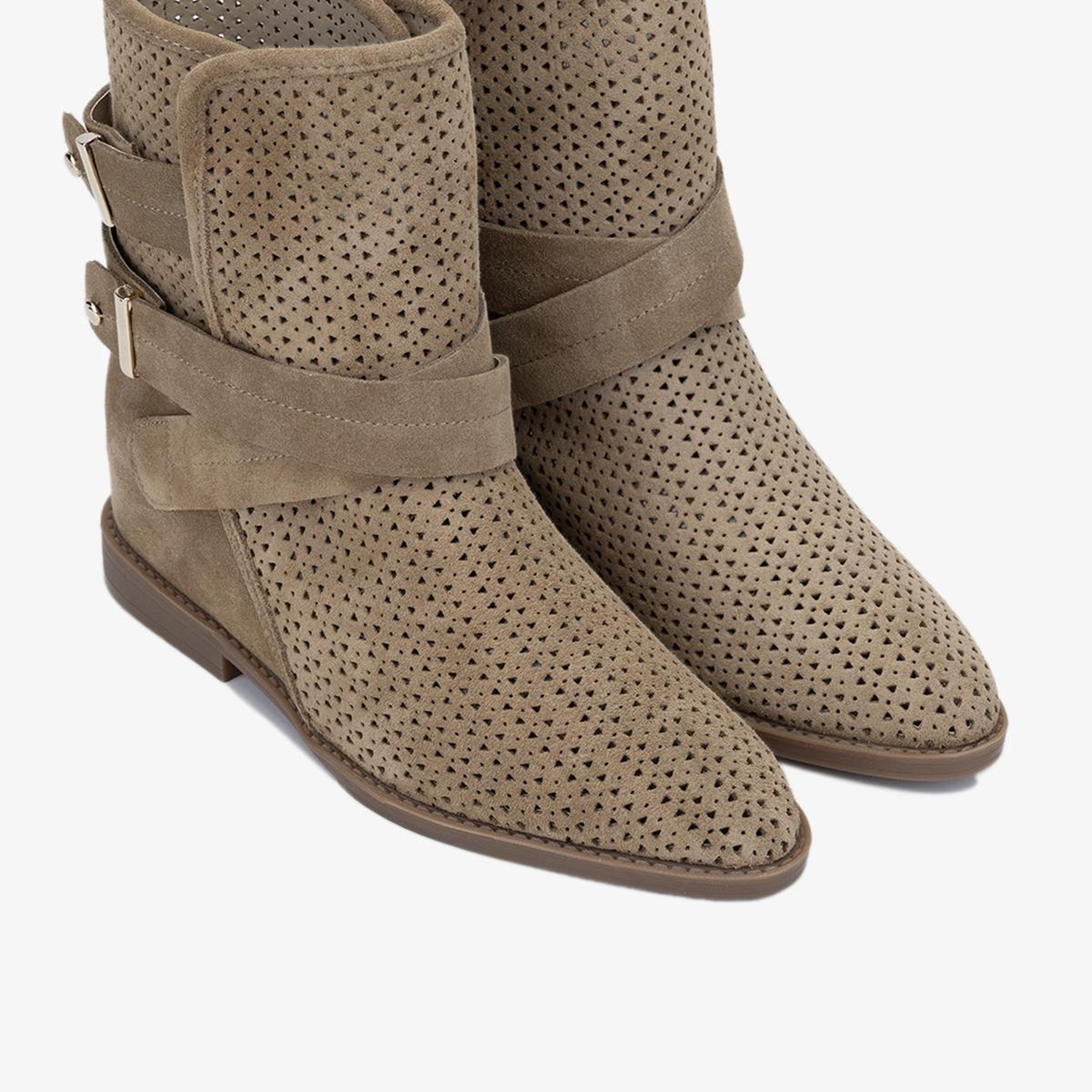 Valmenti Kadın Hakiki Deri Yeşil Düz Bot