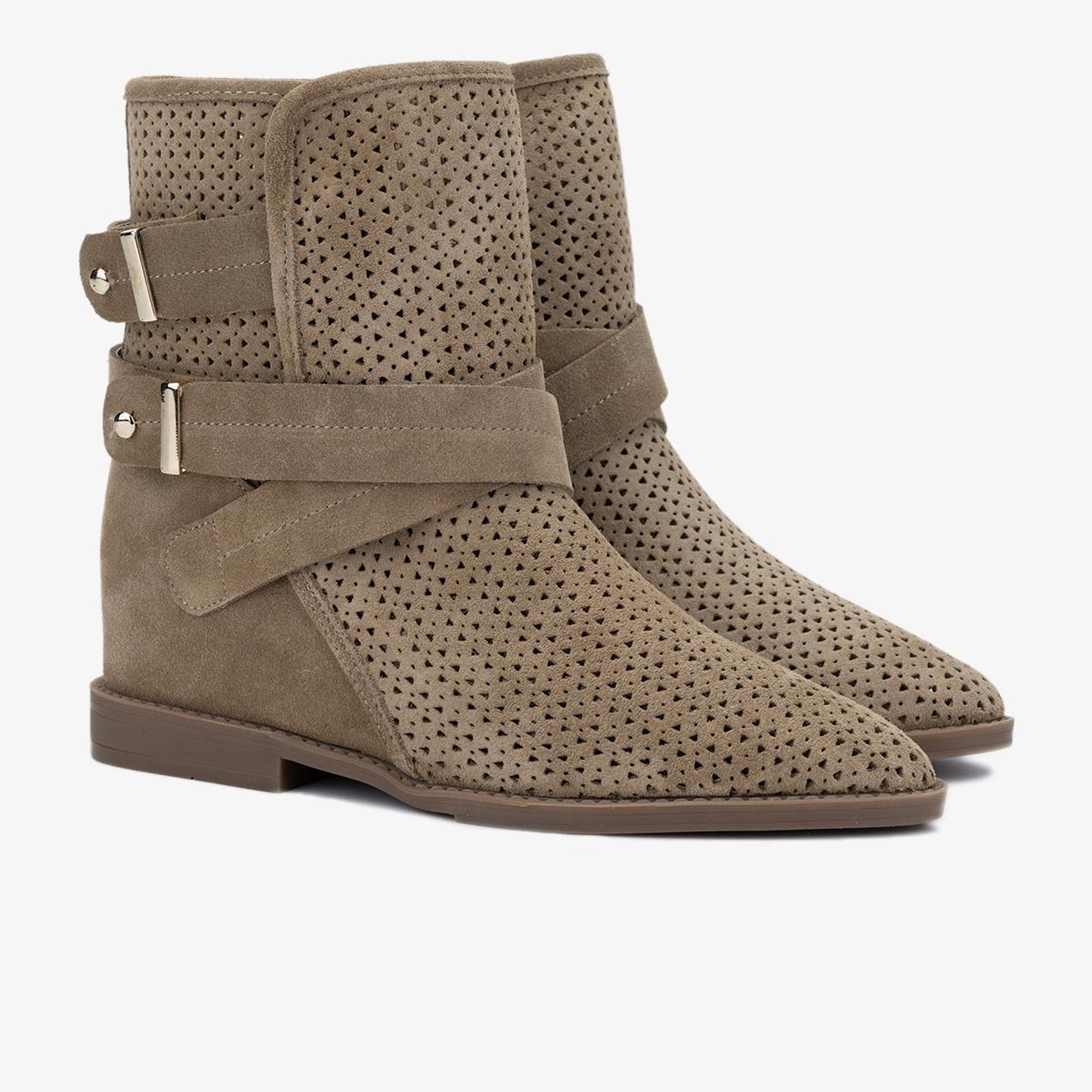 Valmenti Kadın Hakiki Deri Yeşil Düz Bot