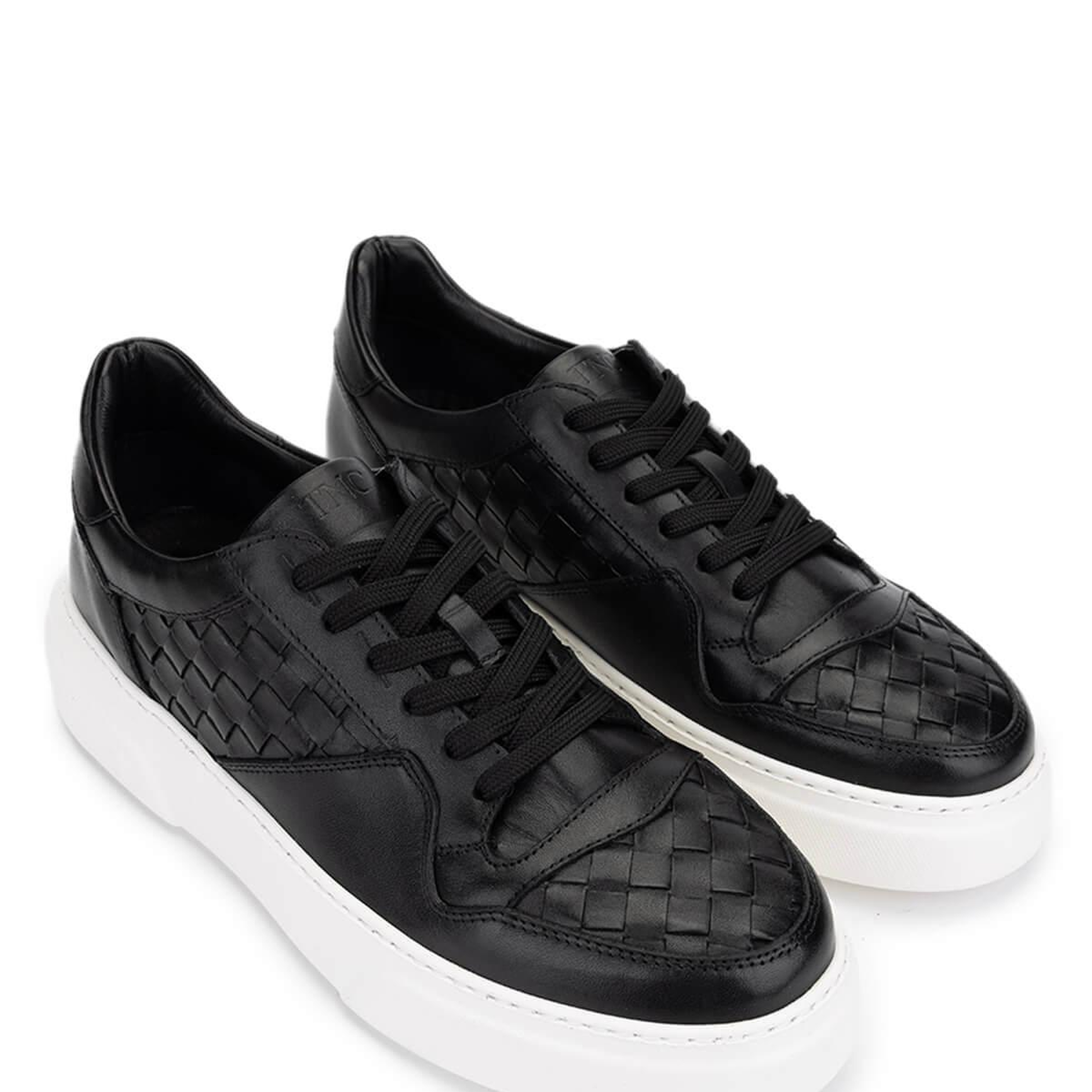 Tamer Tanca Erkek Hakiki Deri Siyah Sneakers & Spor Ayakkabı