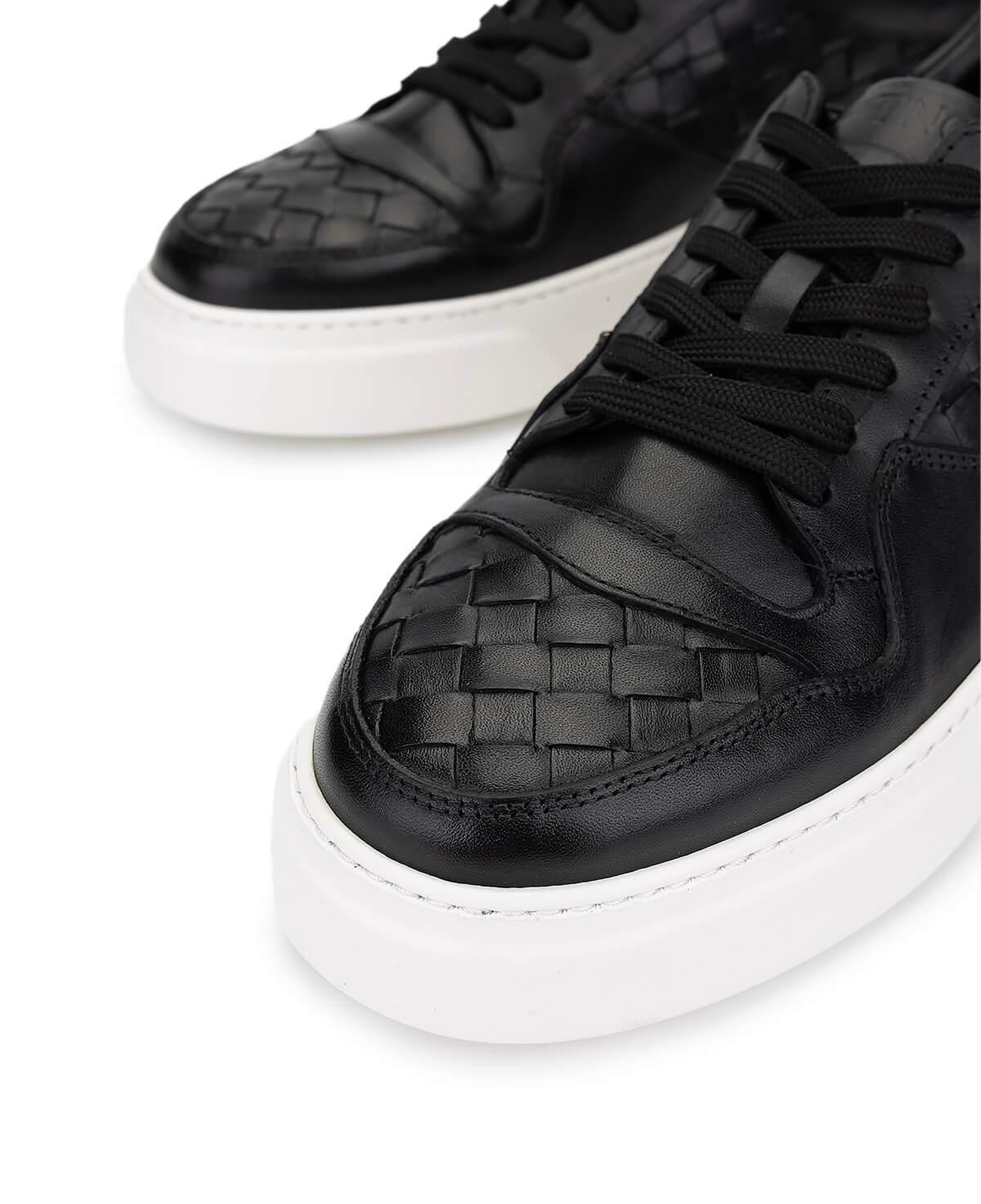 Tamer Tanca Erkek Hakiki Deri Siyah Sneakers & Spor Ayakkabı