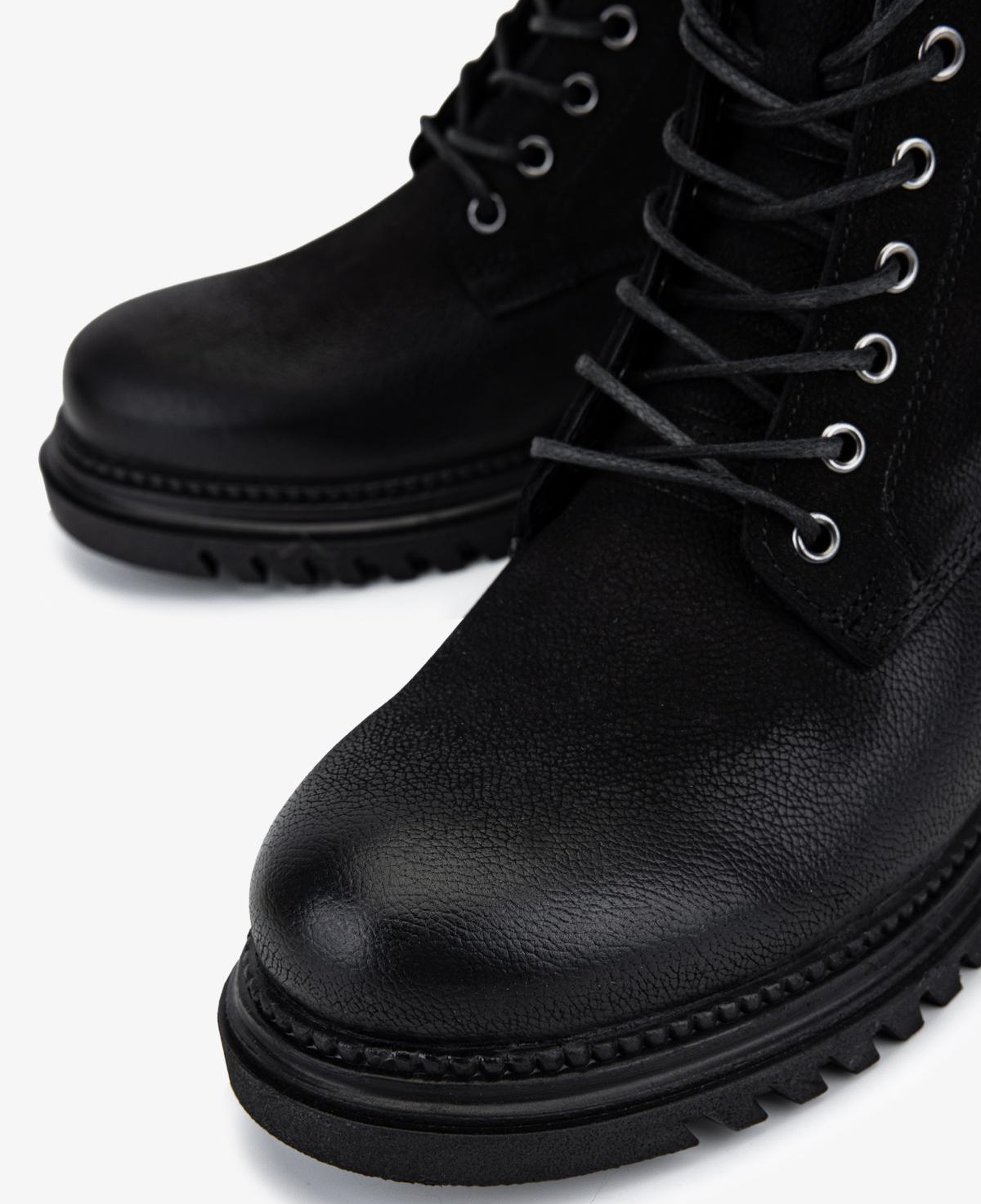 Valmenti Kadın Hakiki Deri Siyah Nubuk Düz Bot