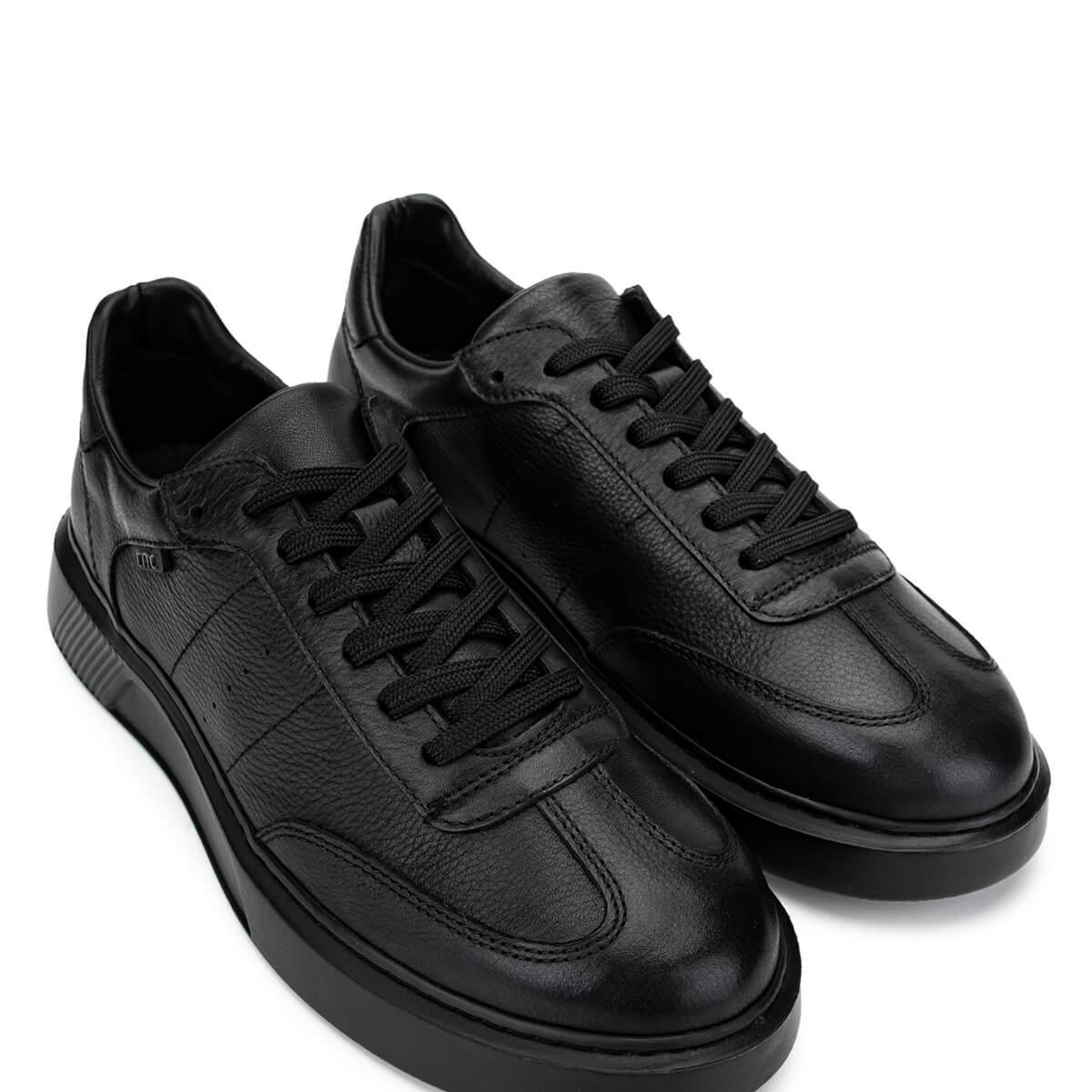 Tamer Tanca Erkek Hakiki Deri Siyah Sneakers & Spor Ayakkabı