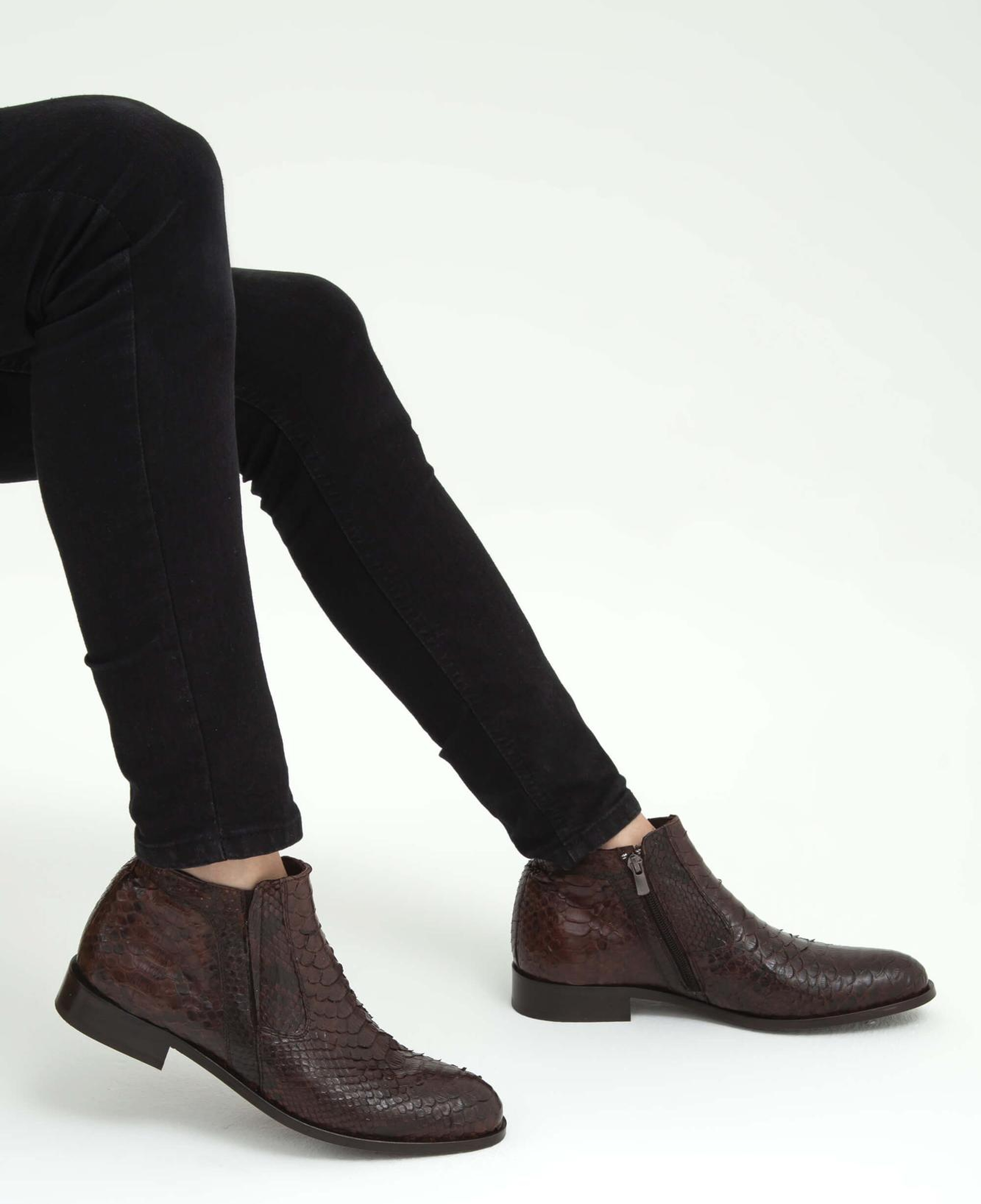 Tamer Tanca Erkek Hakiki Deri Kahverengi Klasik Bot