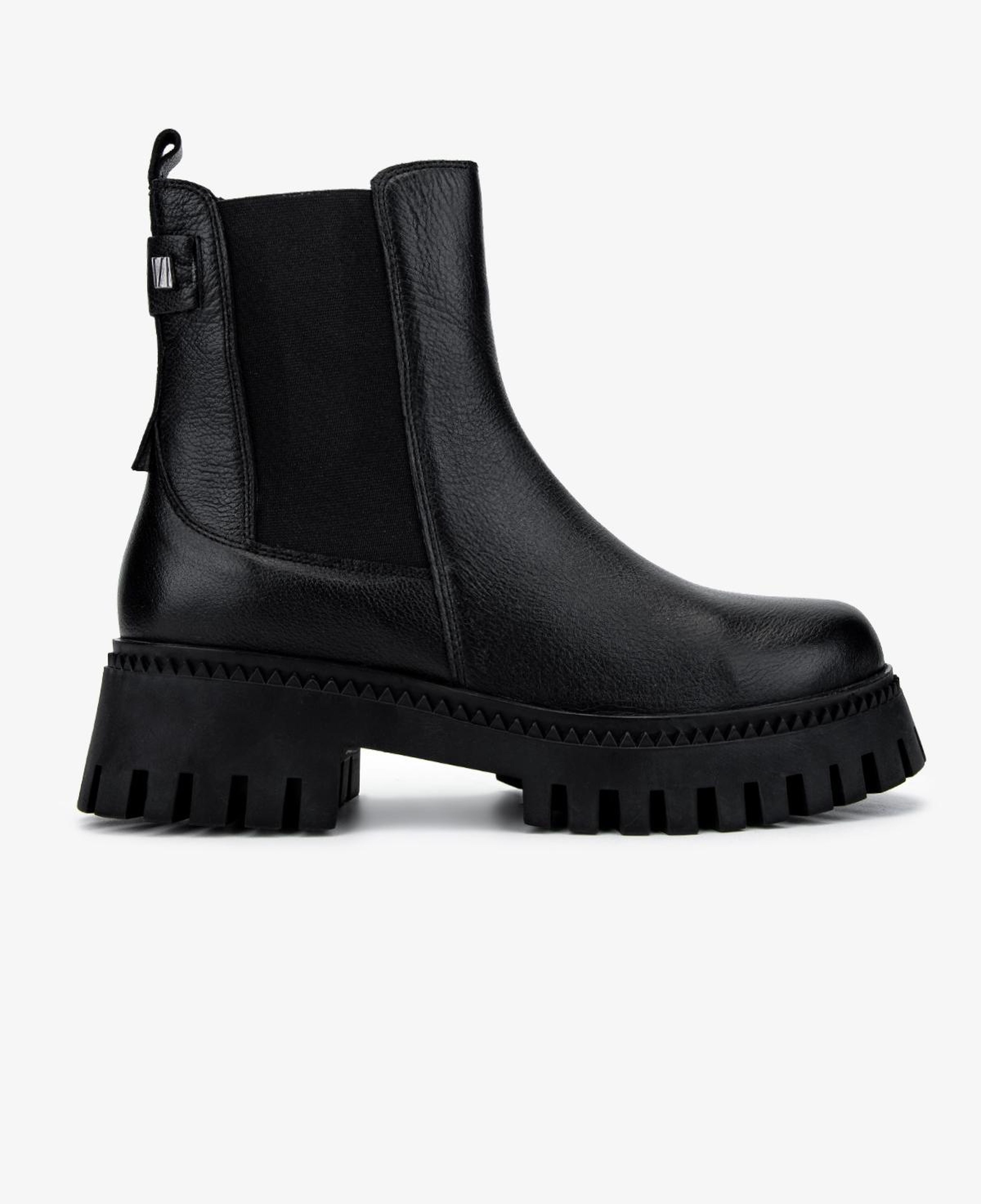 Valmenti Kadın Hakiki Deri Siyah Floter Düz Bot