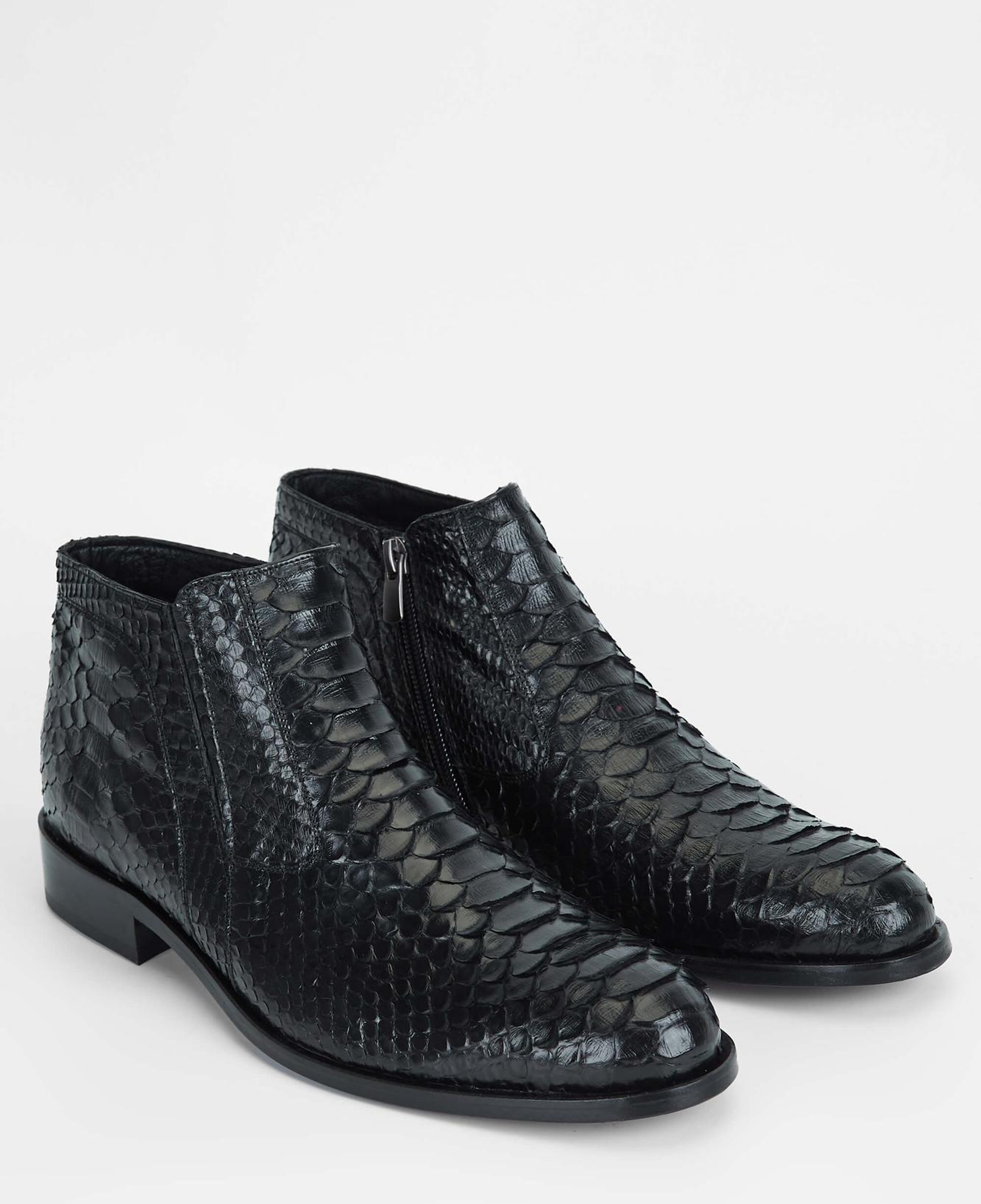 Tamer Tanca Erkek Hakiki Deri Siyah Klasik Bot