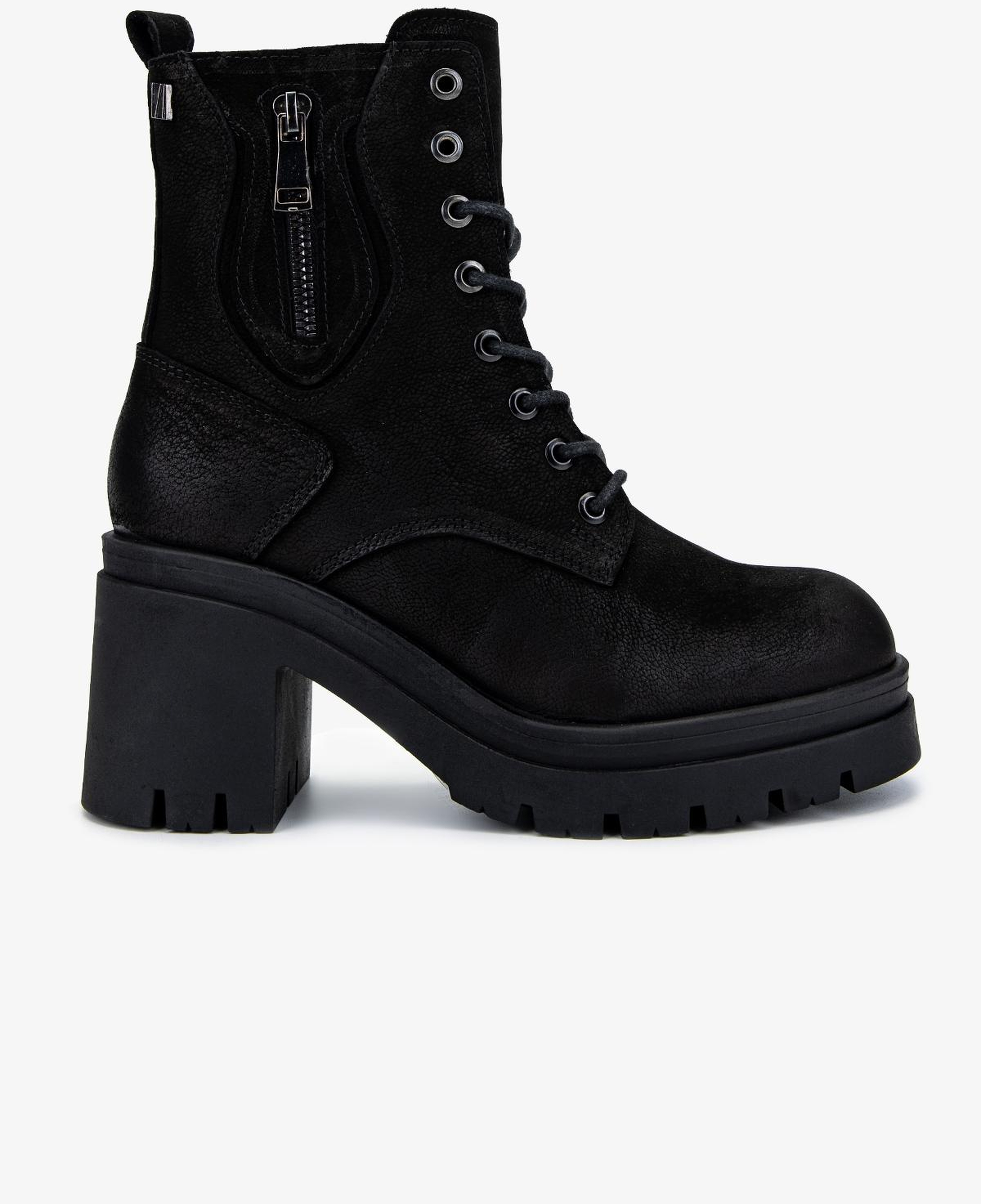 Valmenti Kadın Hakiki Deri Siyah Nubuk Topuklu Bot