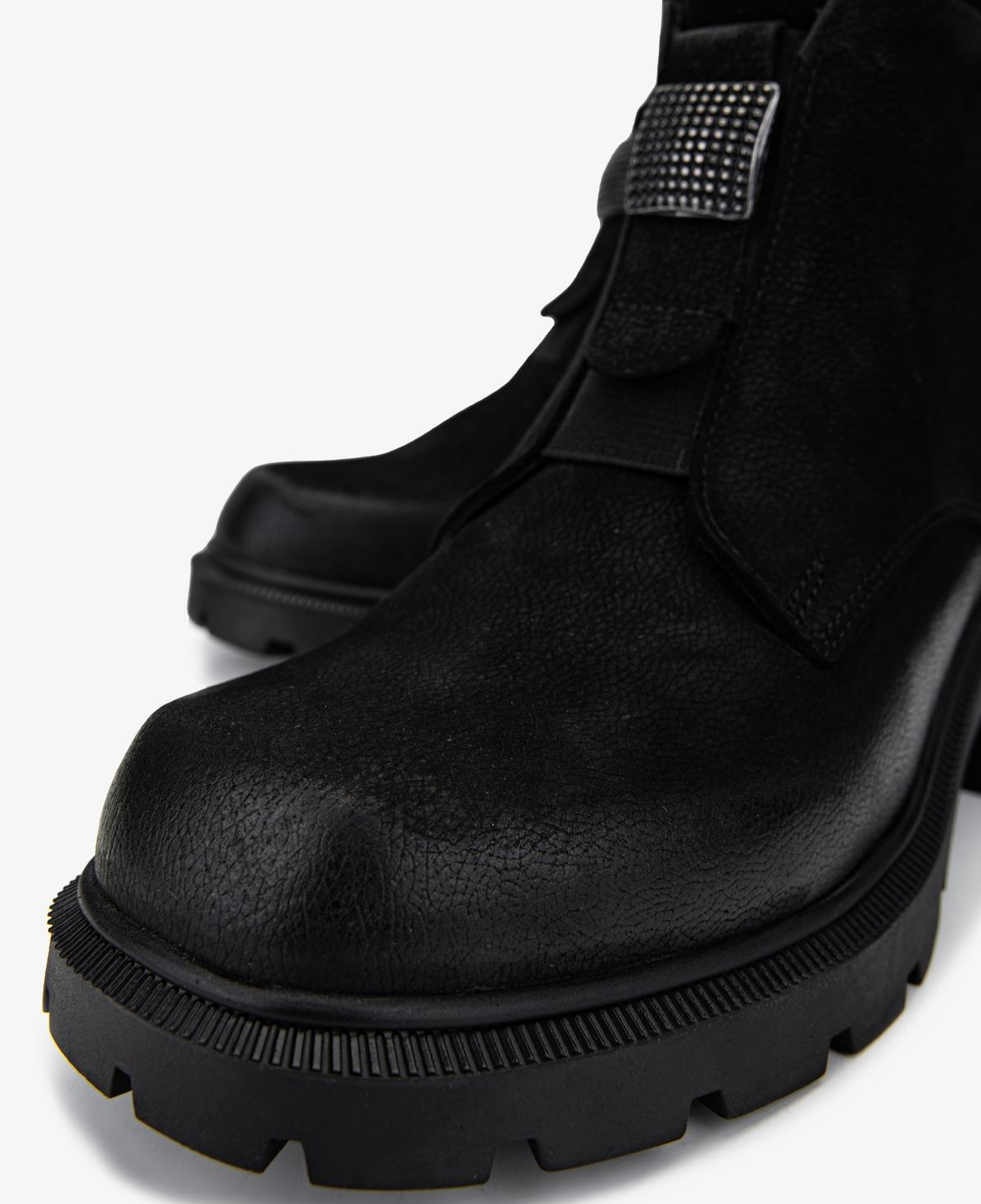 Valmenti Kadın Hakiki Deri Siyah Nubuk Topuklu Bot