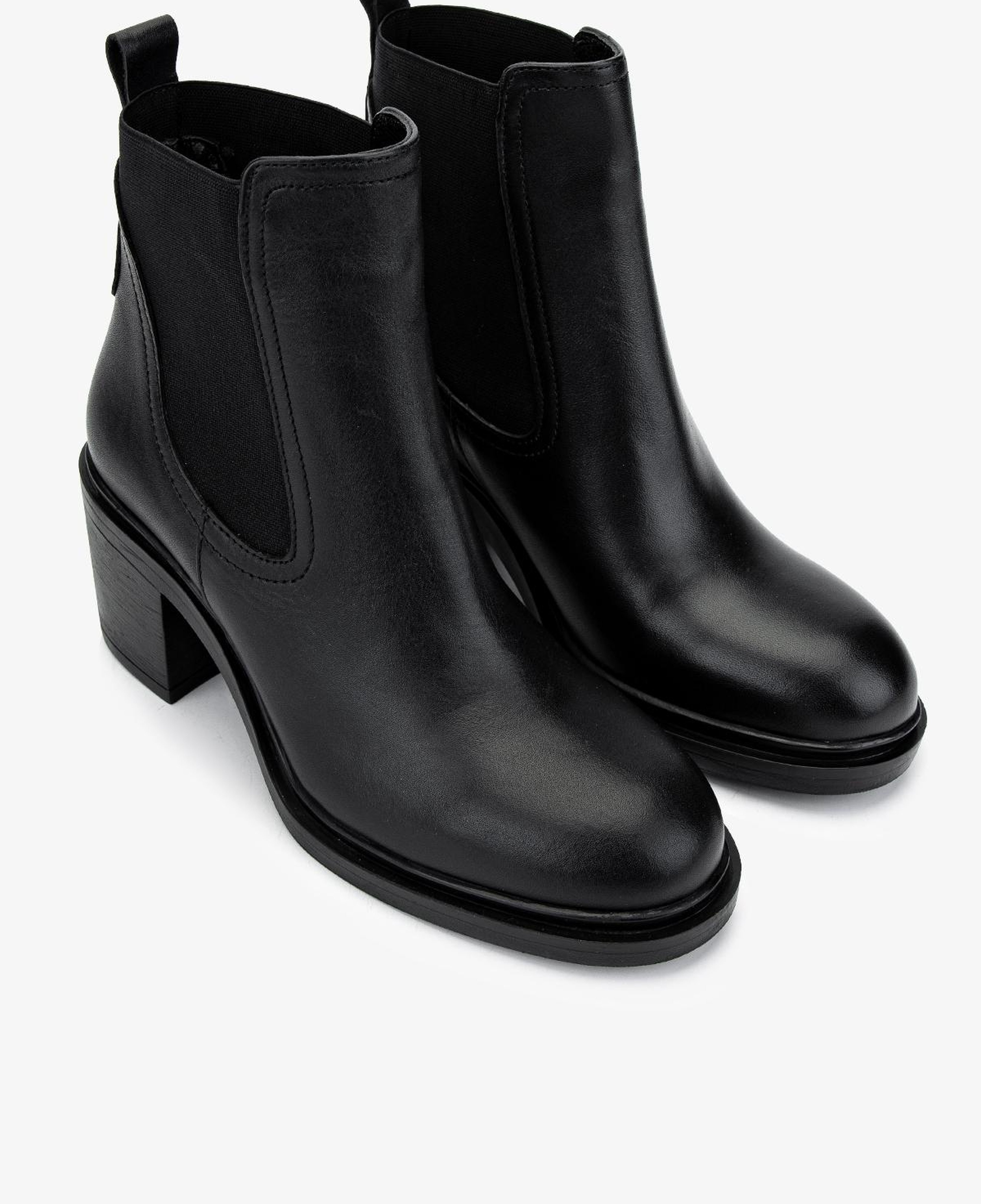 Valmenti Kadın Hakiki Deri Siyah Topuklu Bot