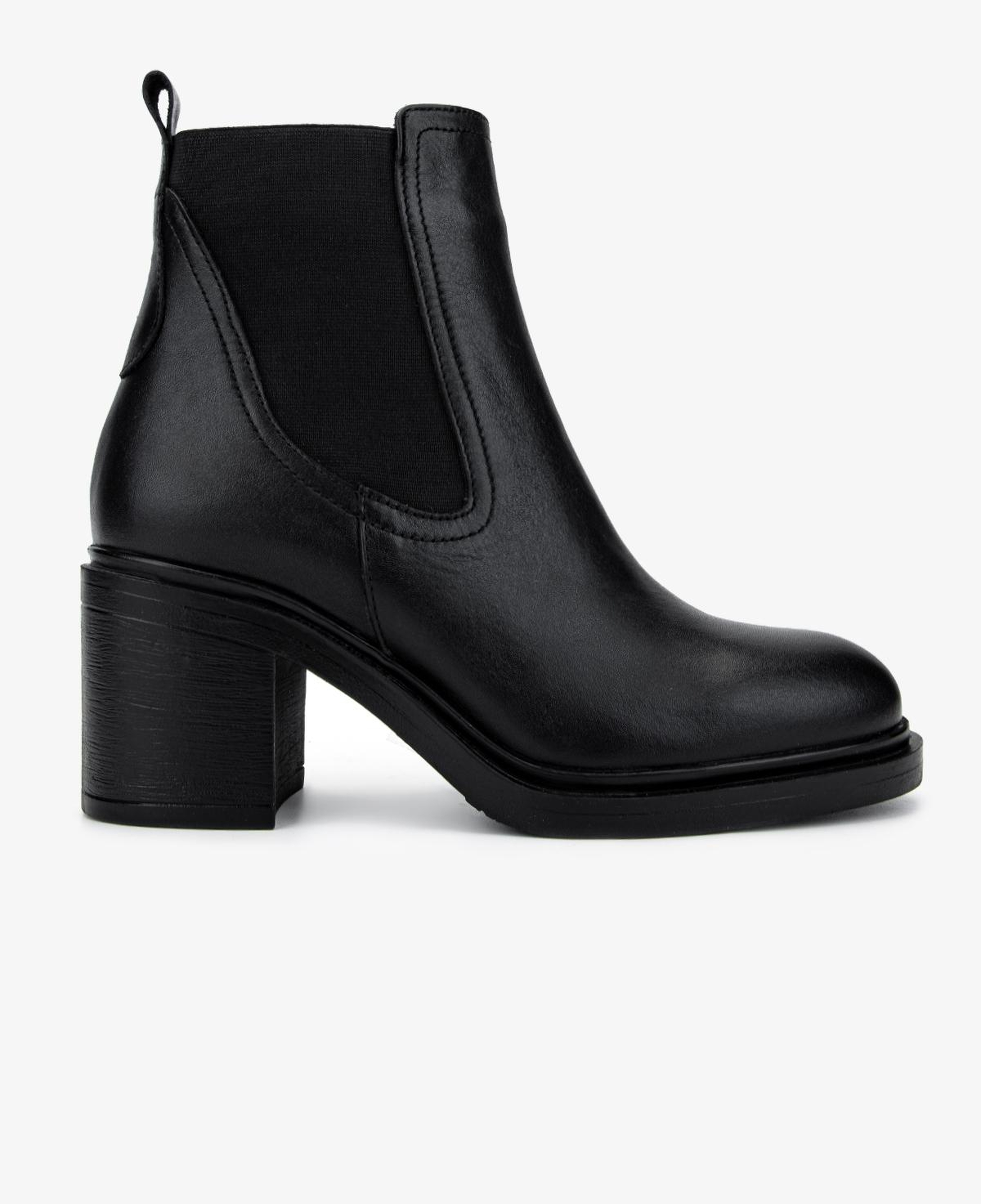 Valmenti Kadın Hakiki Deri Siyah Topuklu Bot