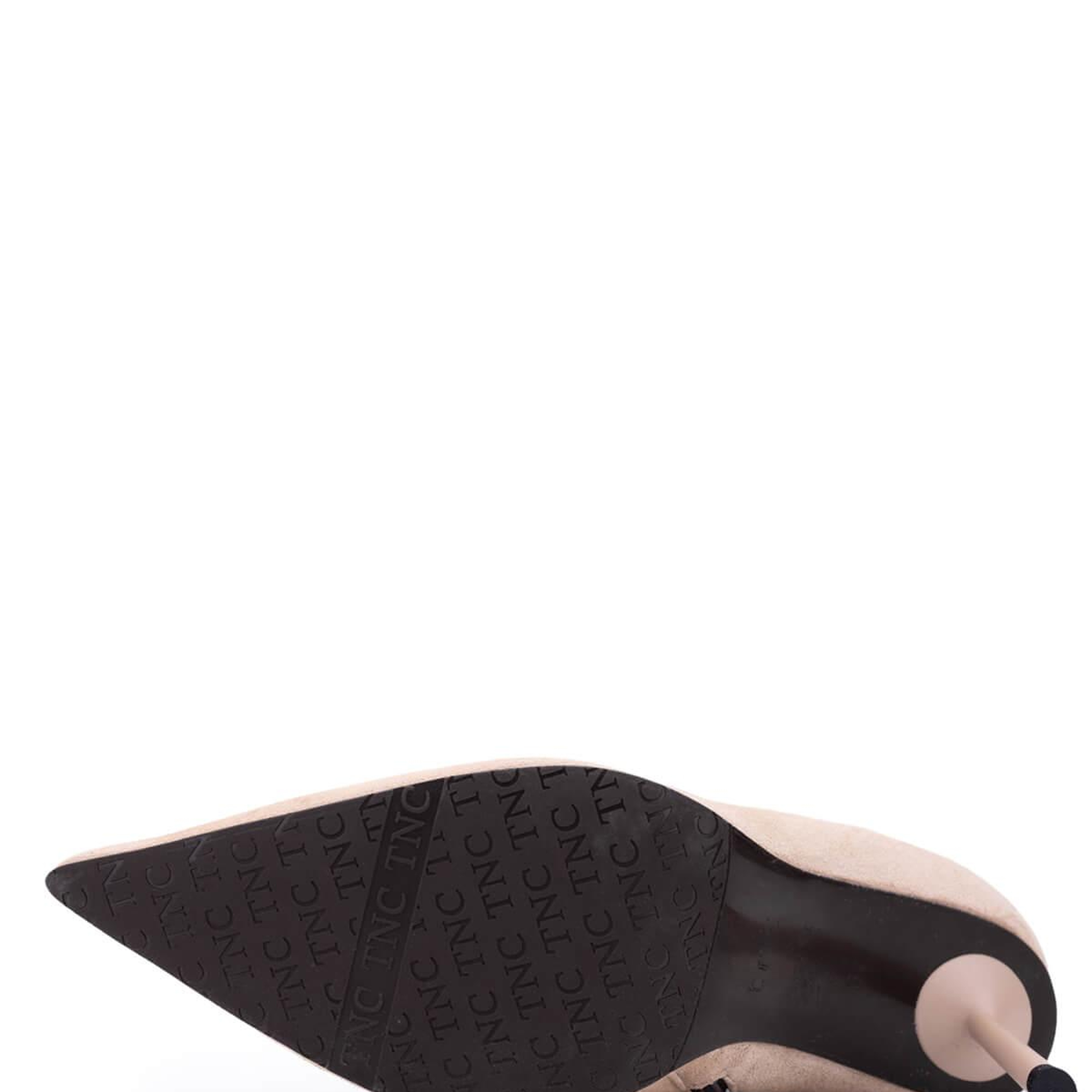 Tamer Tanca Kadın Hakiki Deri Bej Topuklu Bot