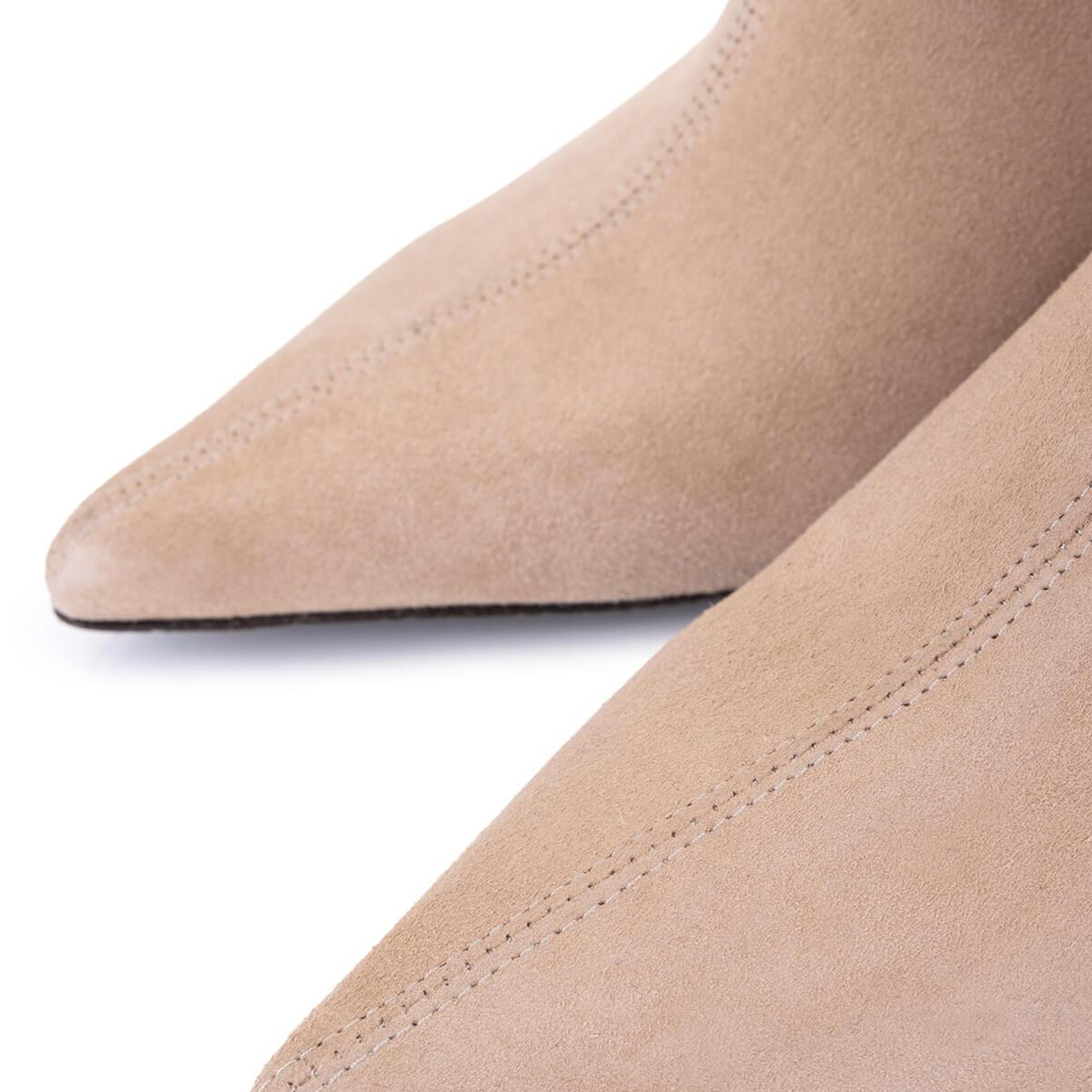 Tamer Tanca Kadın Hakiki Deri Bej Topuklu Bot