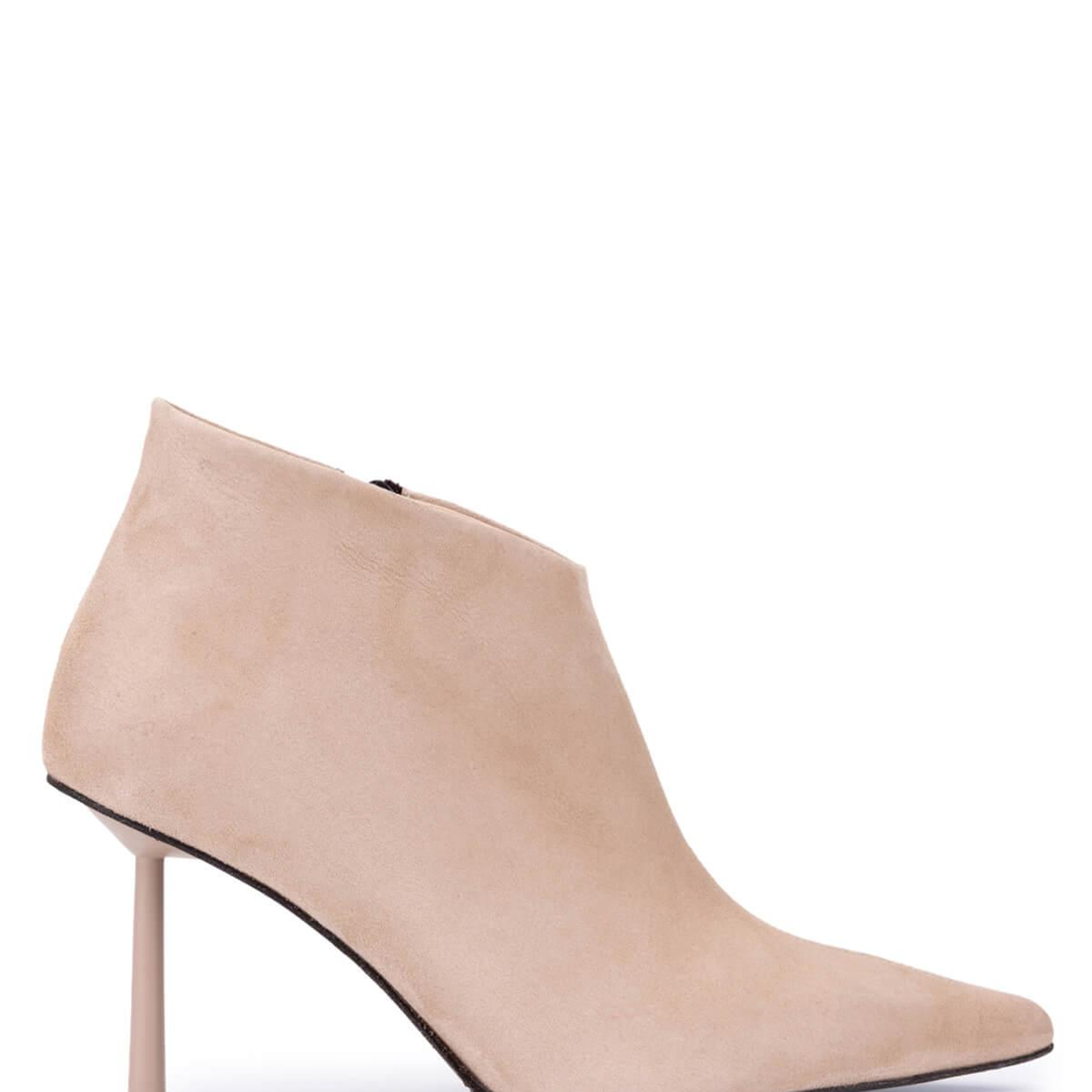 Tamer Tanca Kadın Hakiki Deri Bej Topuklu Bot