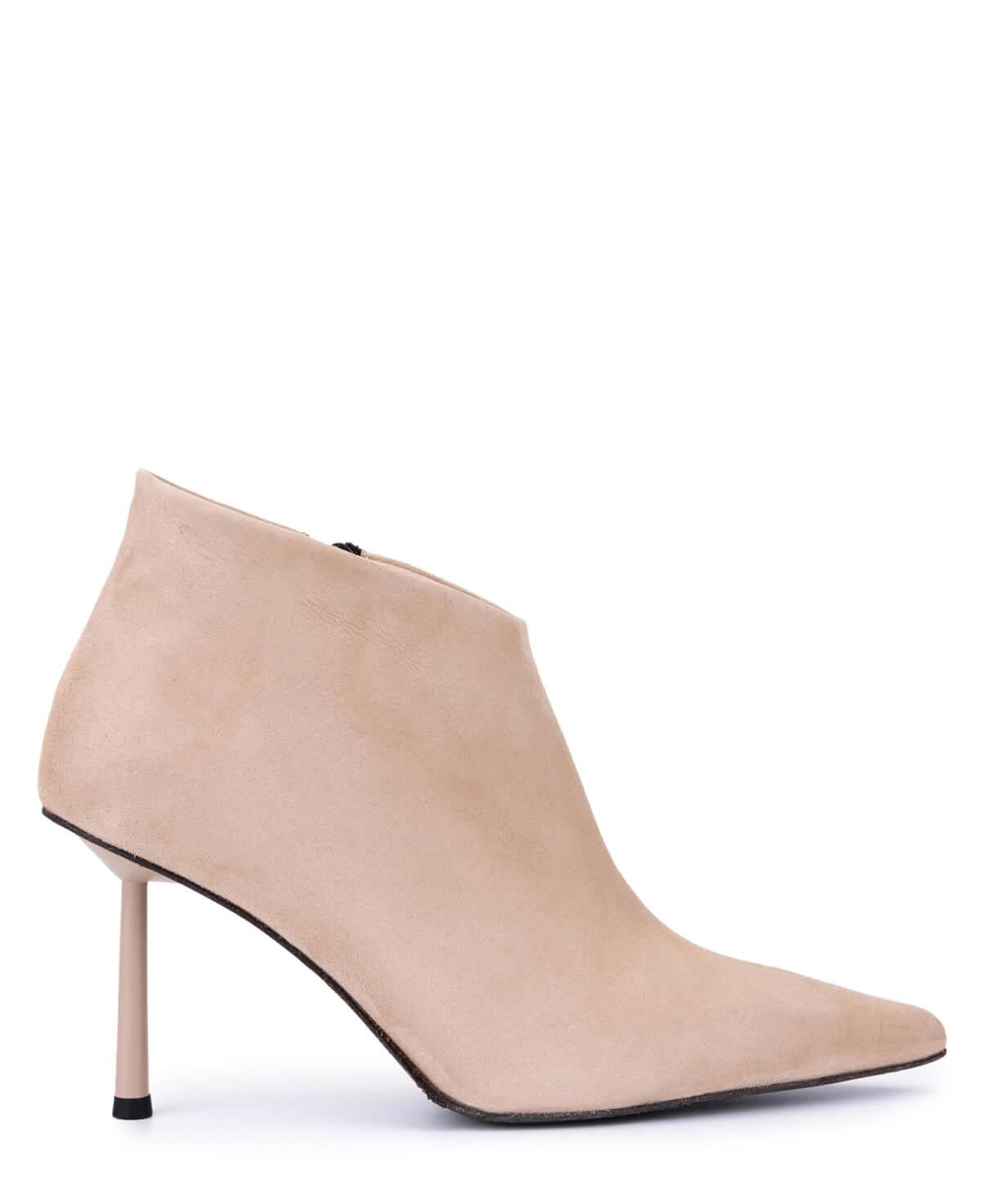 Tamer Tanca Kadın Hakiki Deri Bej Topuklu Bot