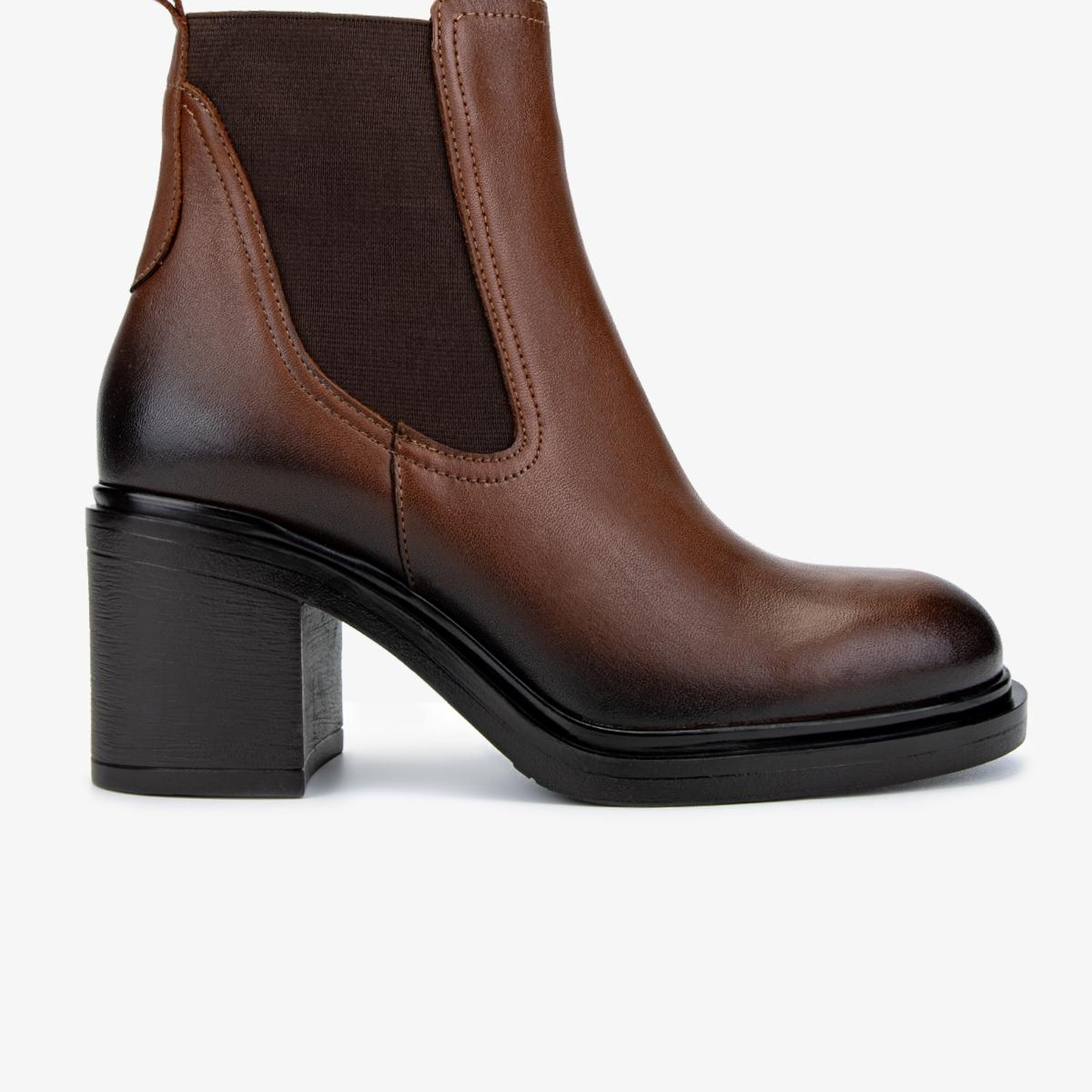 Valmenti Kadın Hakiki Deri Taba Deri Topuklu Bot