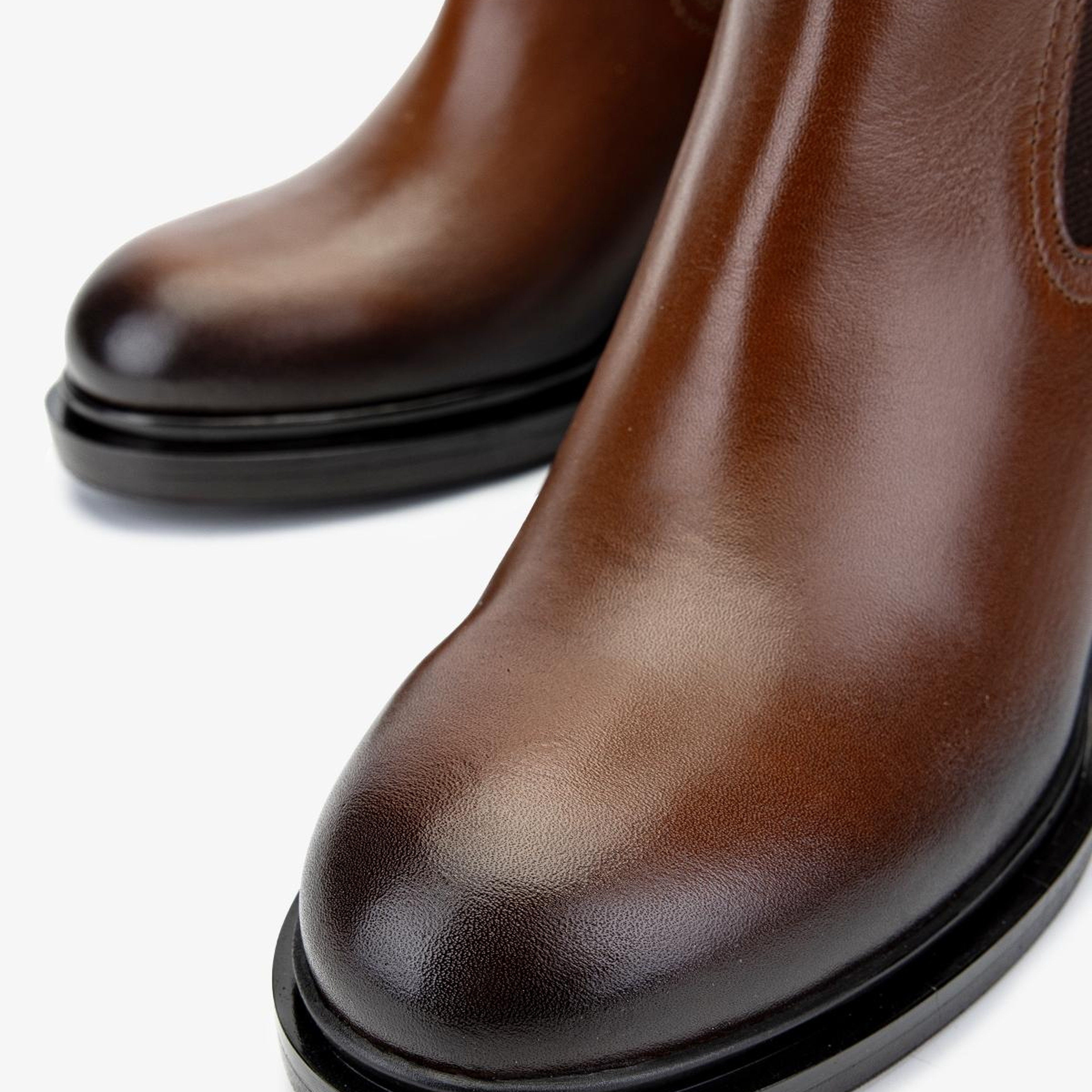 Valmenti Kadın Hakiki Deri Taba Deri Topuklu Bot