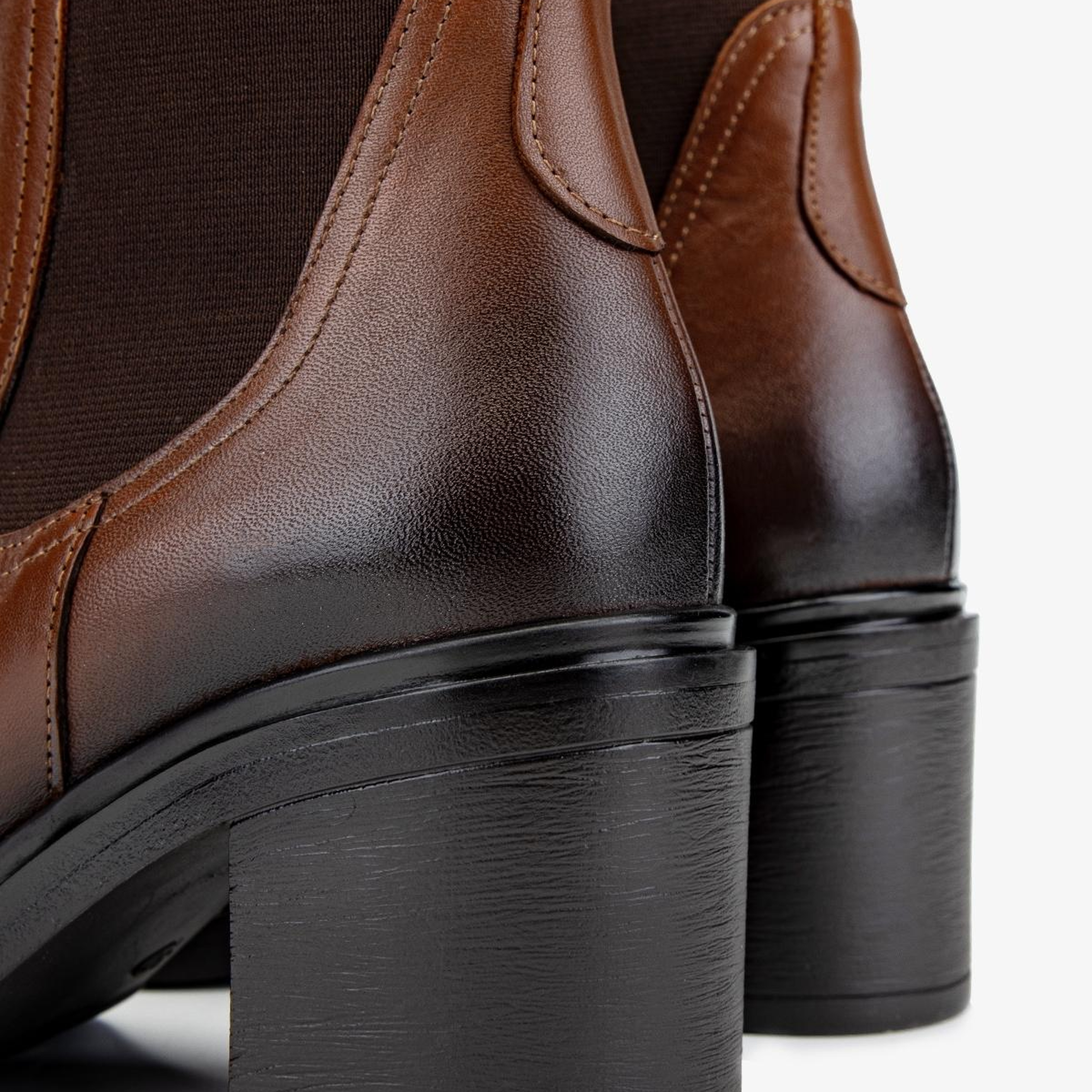 Valmenti Kadın Hakiki Deri Taba Deri Topuklu Bot