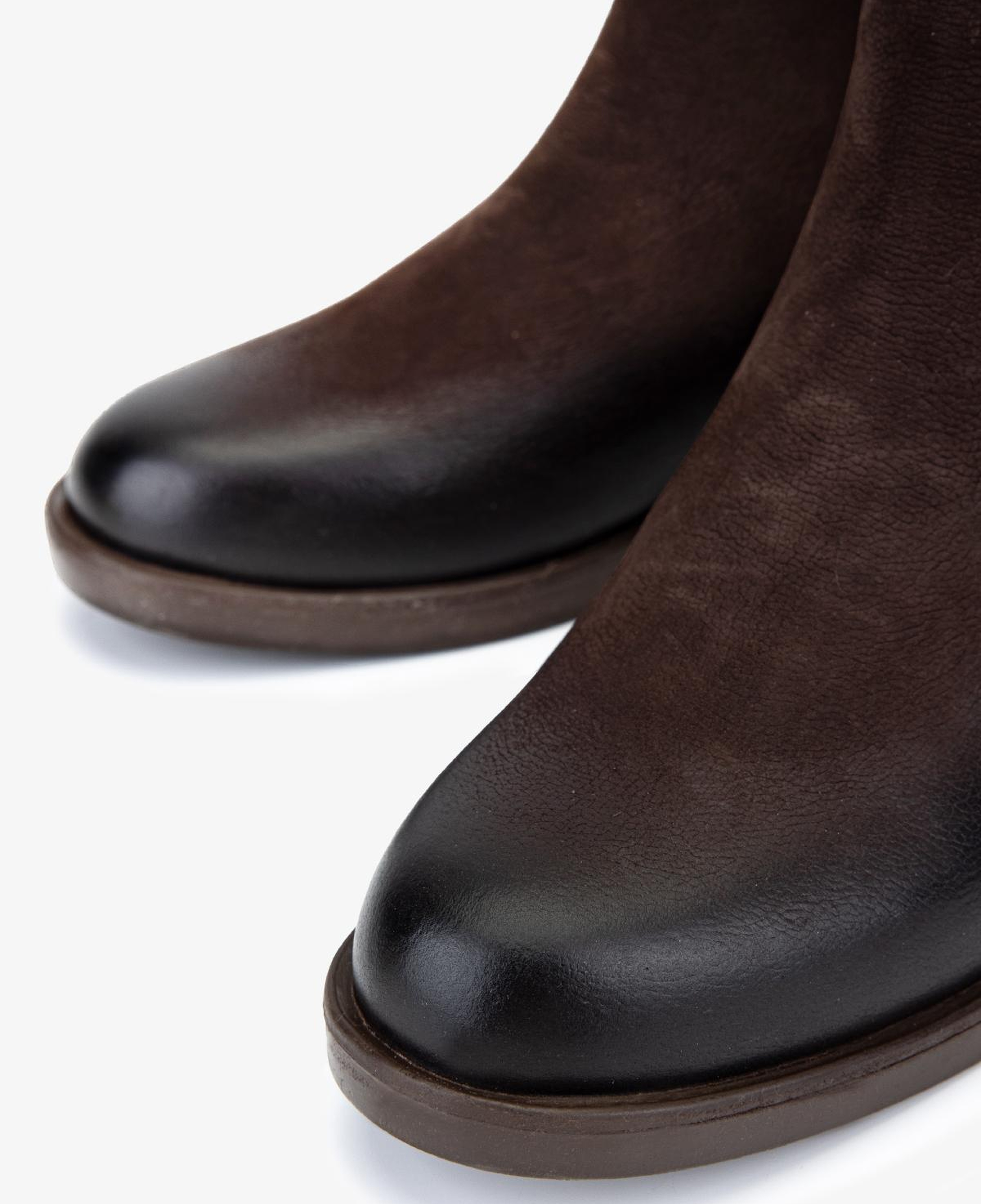 Valmenti Kadın Hakiki Deri Kahverengi Nubuk Düz Bot