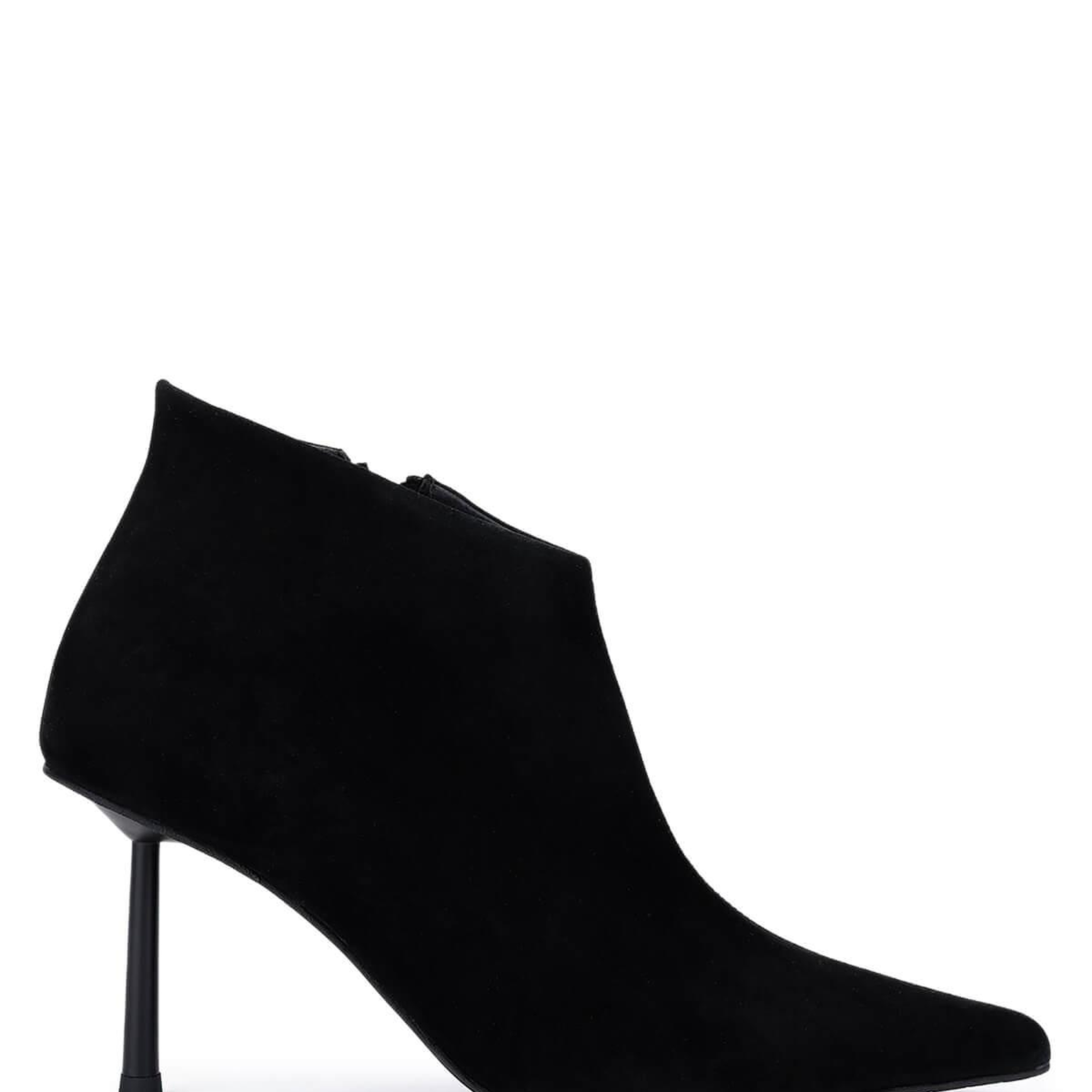 Tamer Tanca Kadın Hakiki Deri Siyah Süet Topuklu Bot
