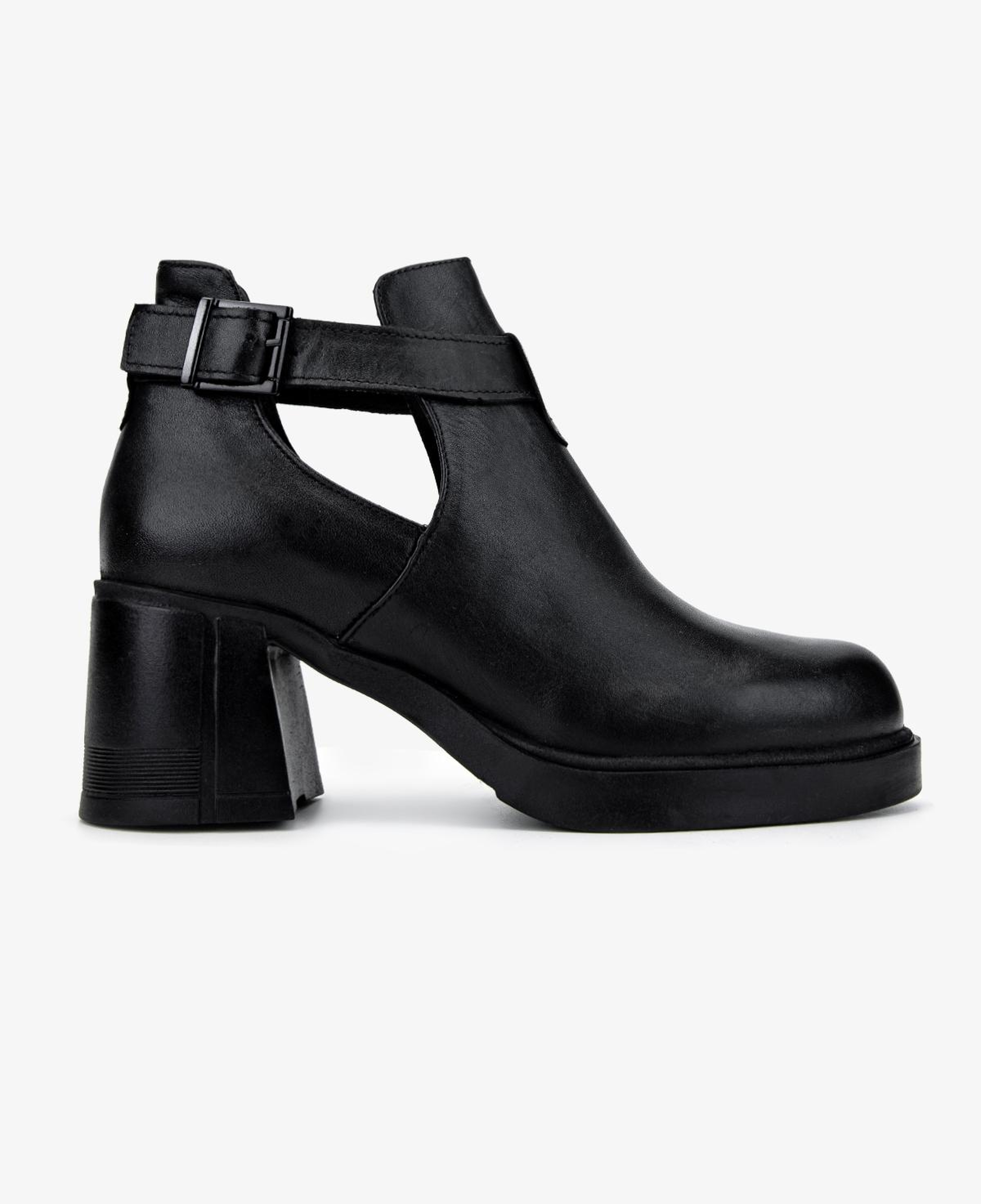 Valmenti Kadın Hakiki Deri Siyah Topuklu Bot