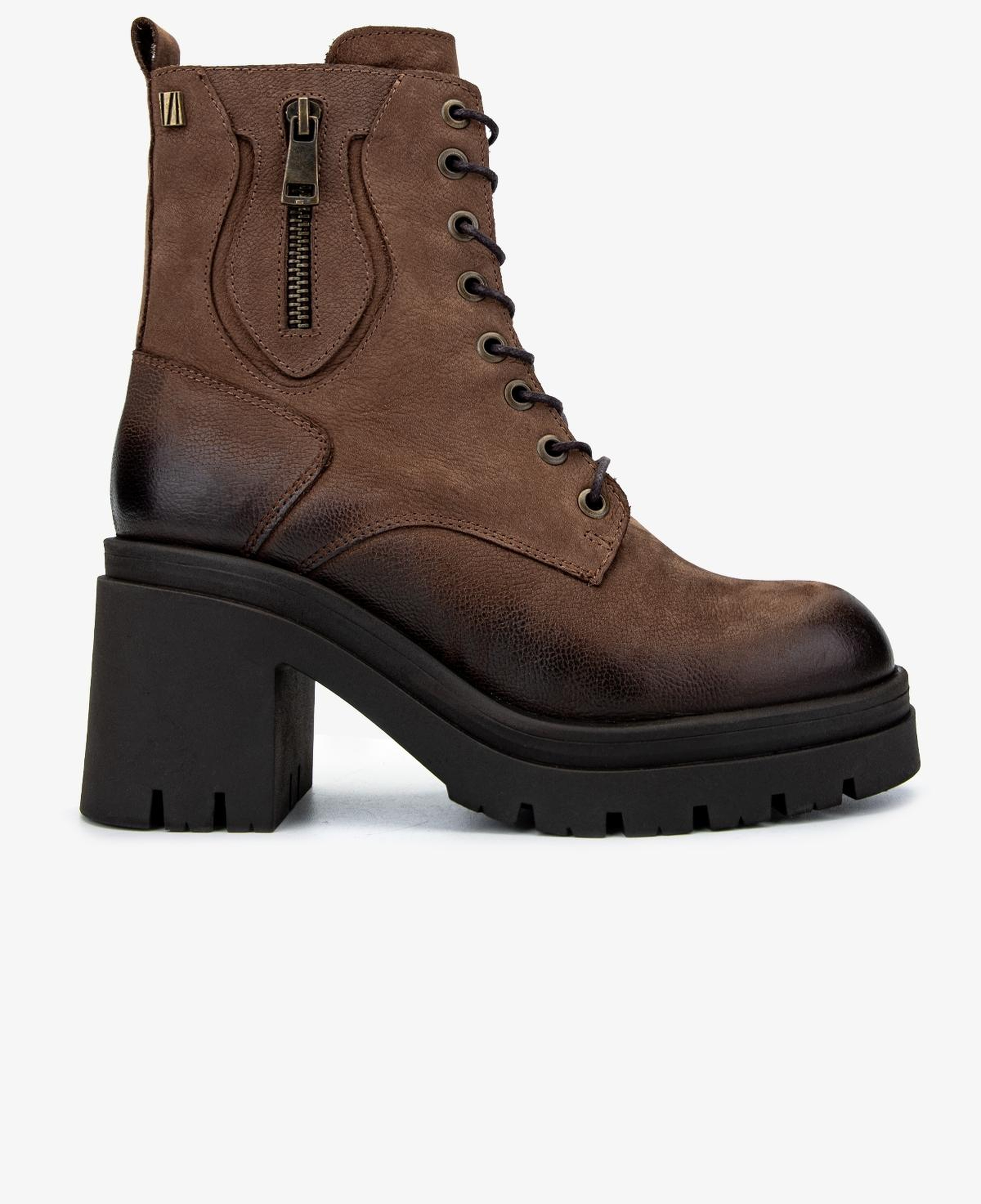 Valmenti Kadın Hakiki Deri Vizon Nubuk Topuklu Bot