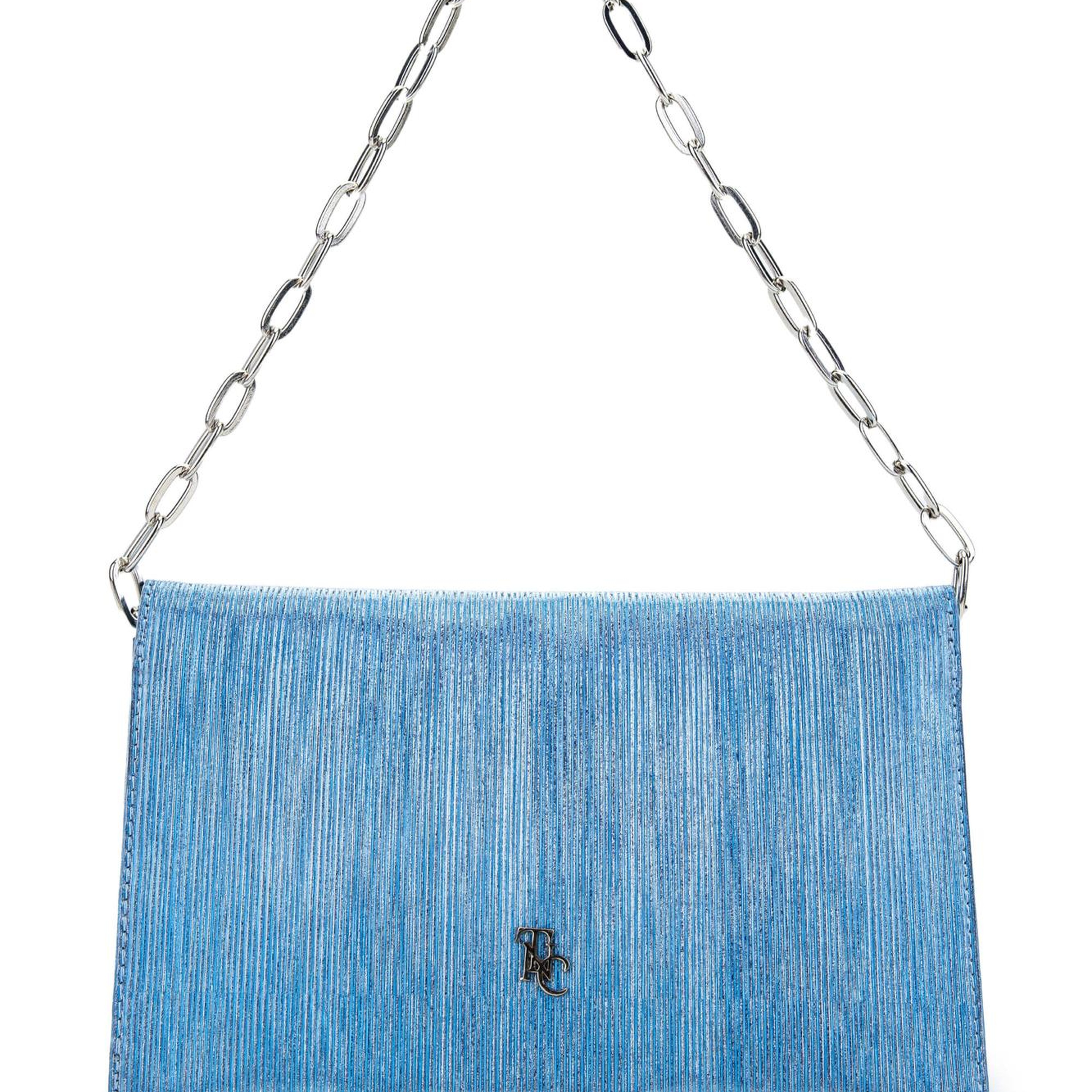 Tamer Tanca Kadın Vegan Mavi Omuz Çanta