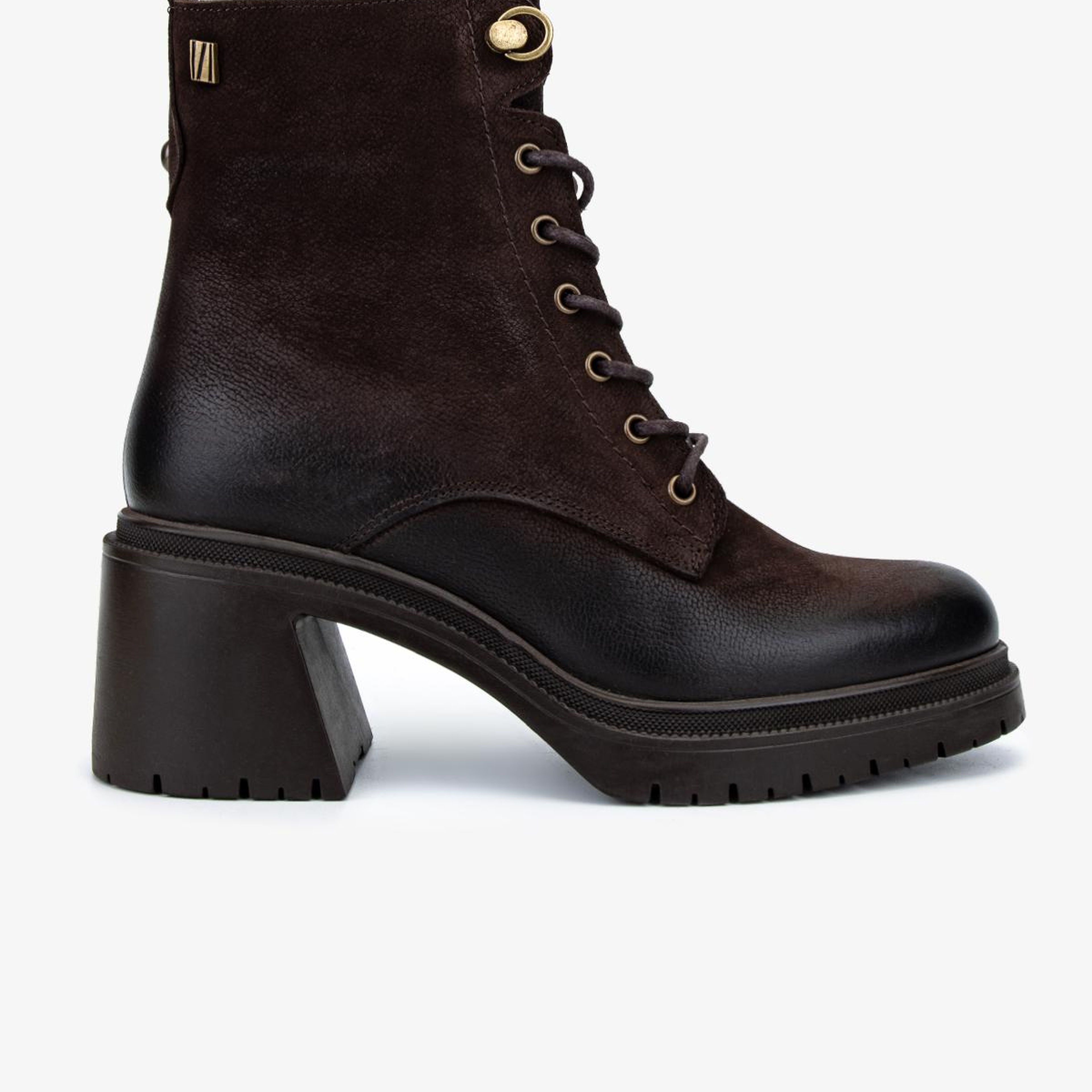 Valmenti Kadın Hakiki Deri Kahverengi Nubuk Topuklu Bot