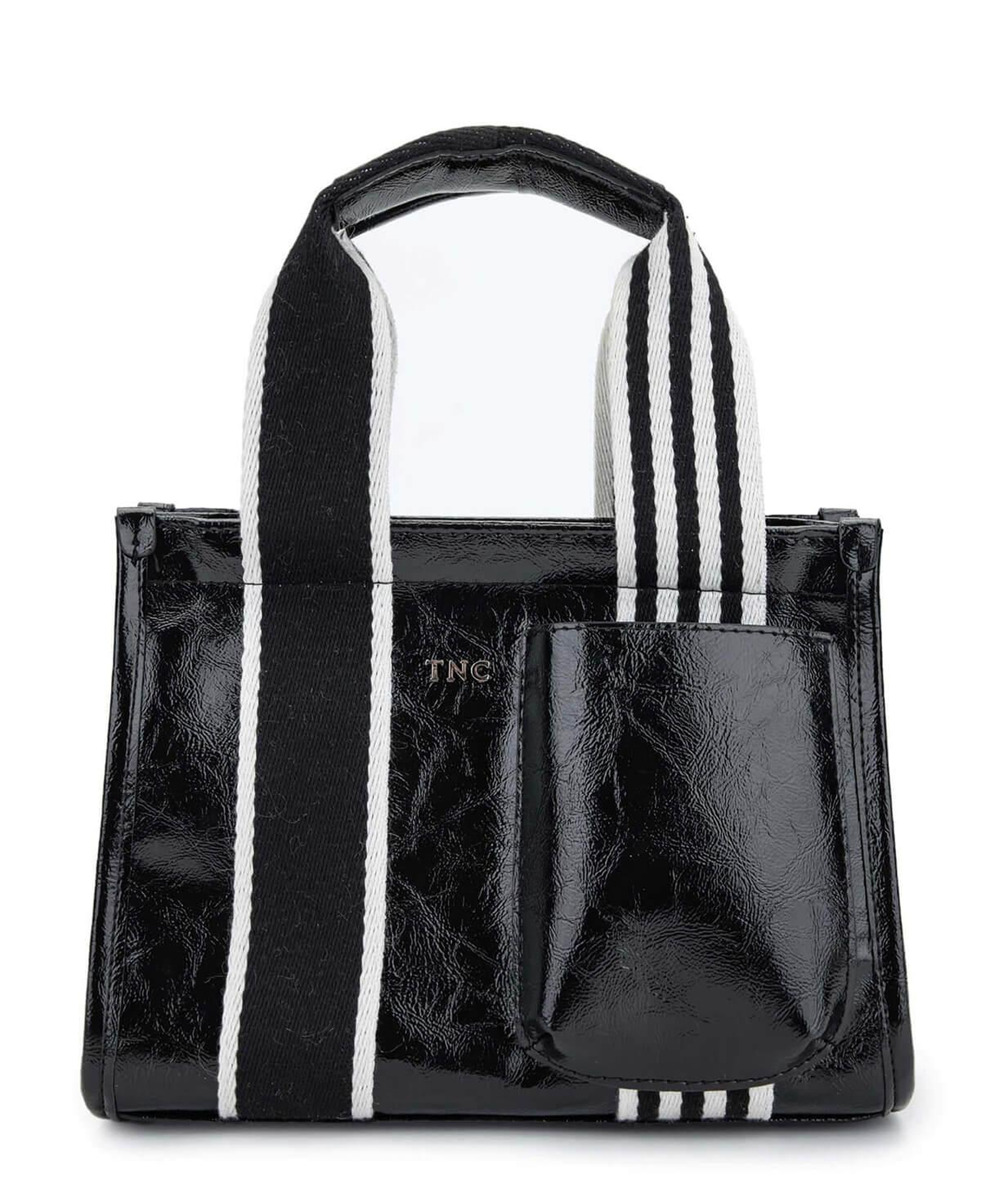 Tamer Tanca Kadın Vegan Siyah Rugan Omuz Çanta