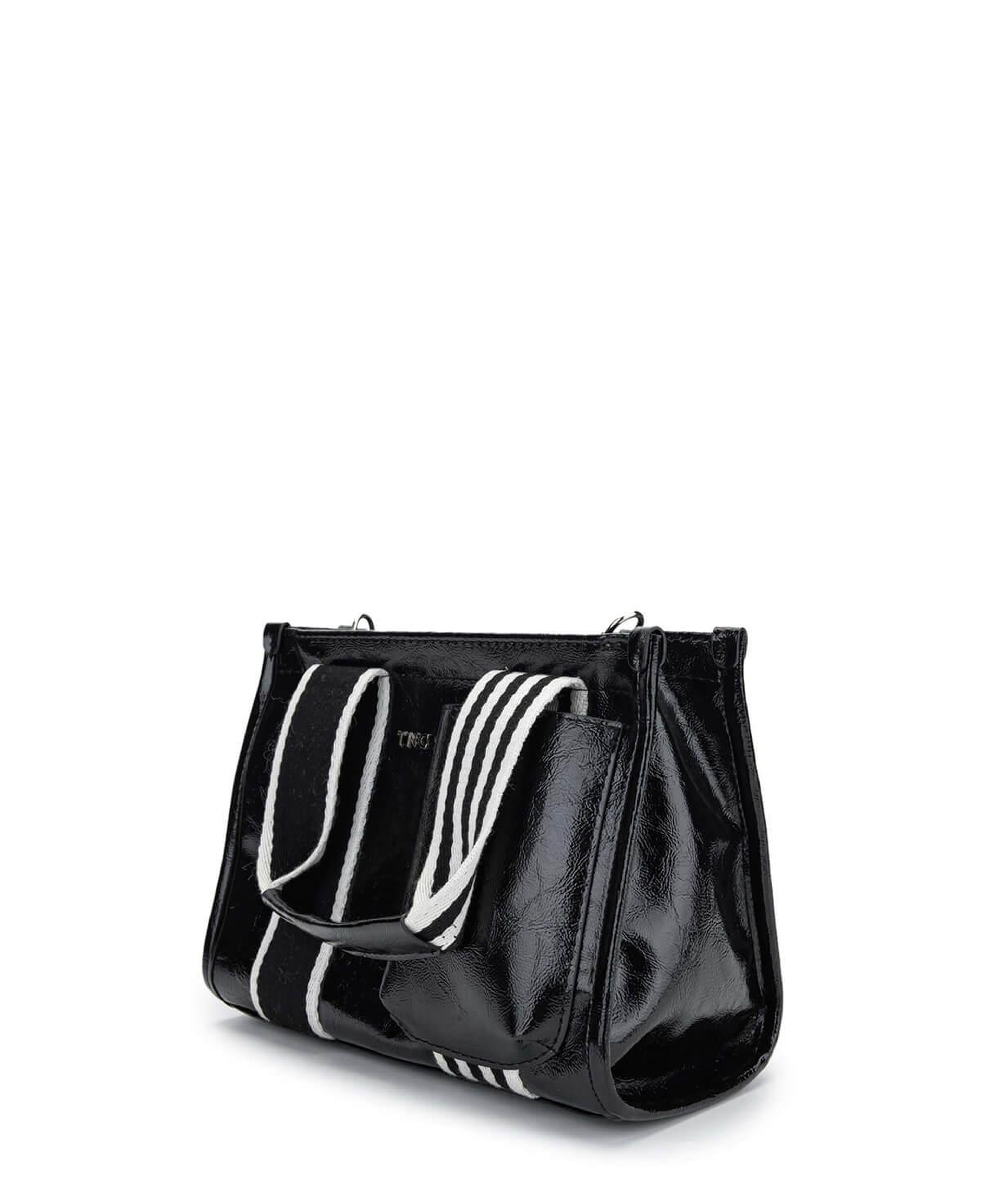 Tamer Tanca Kadın Vegan Siyah Rugan Omuz Çanta