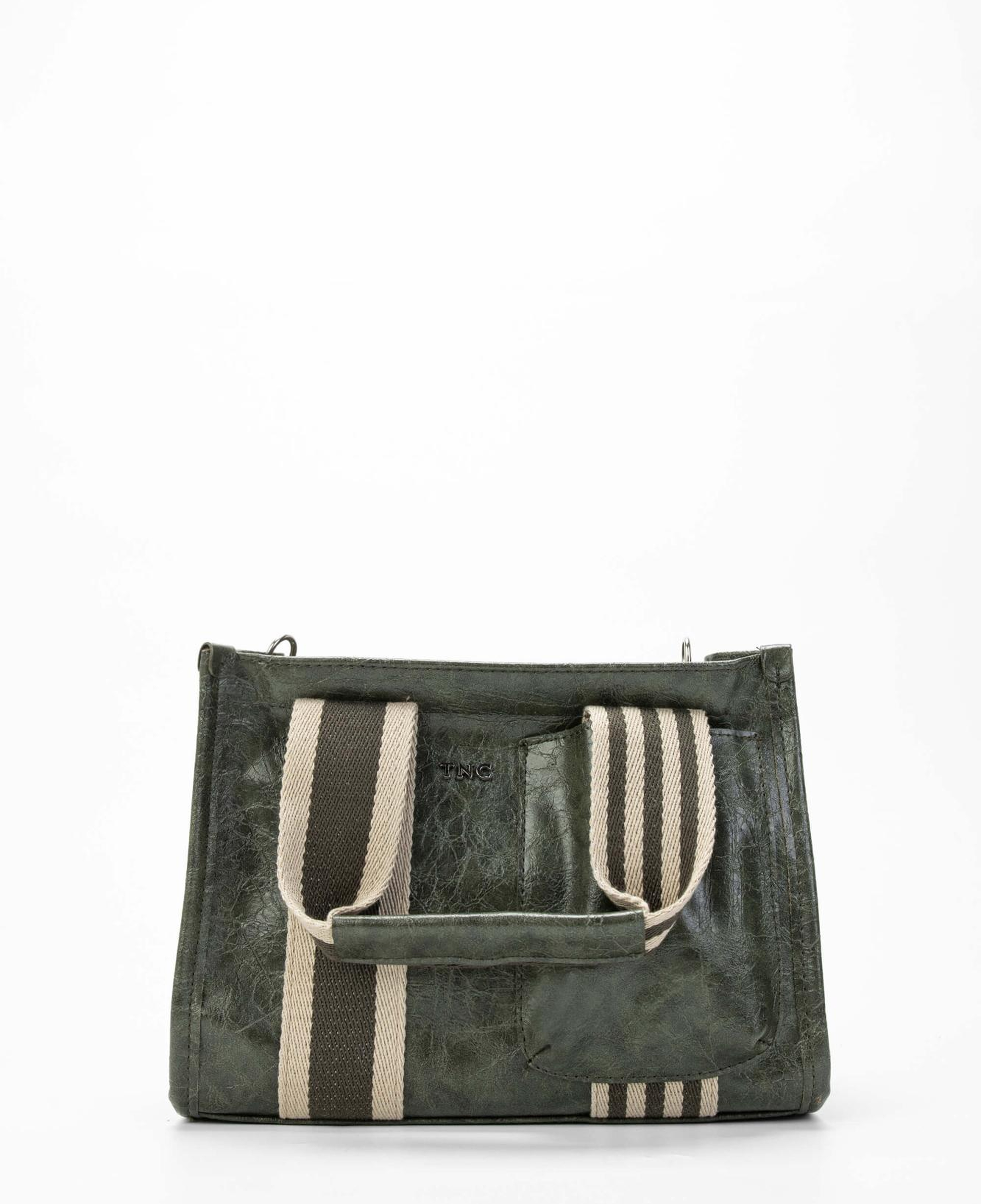 Tamer Tanca Kadın Vegan Haki Rugan Omuz Çanta