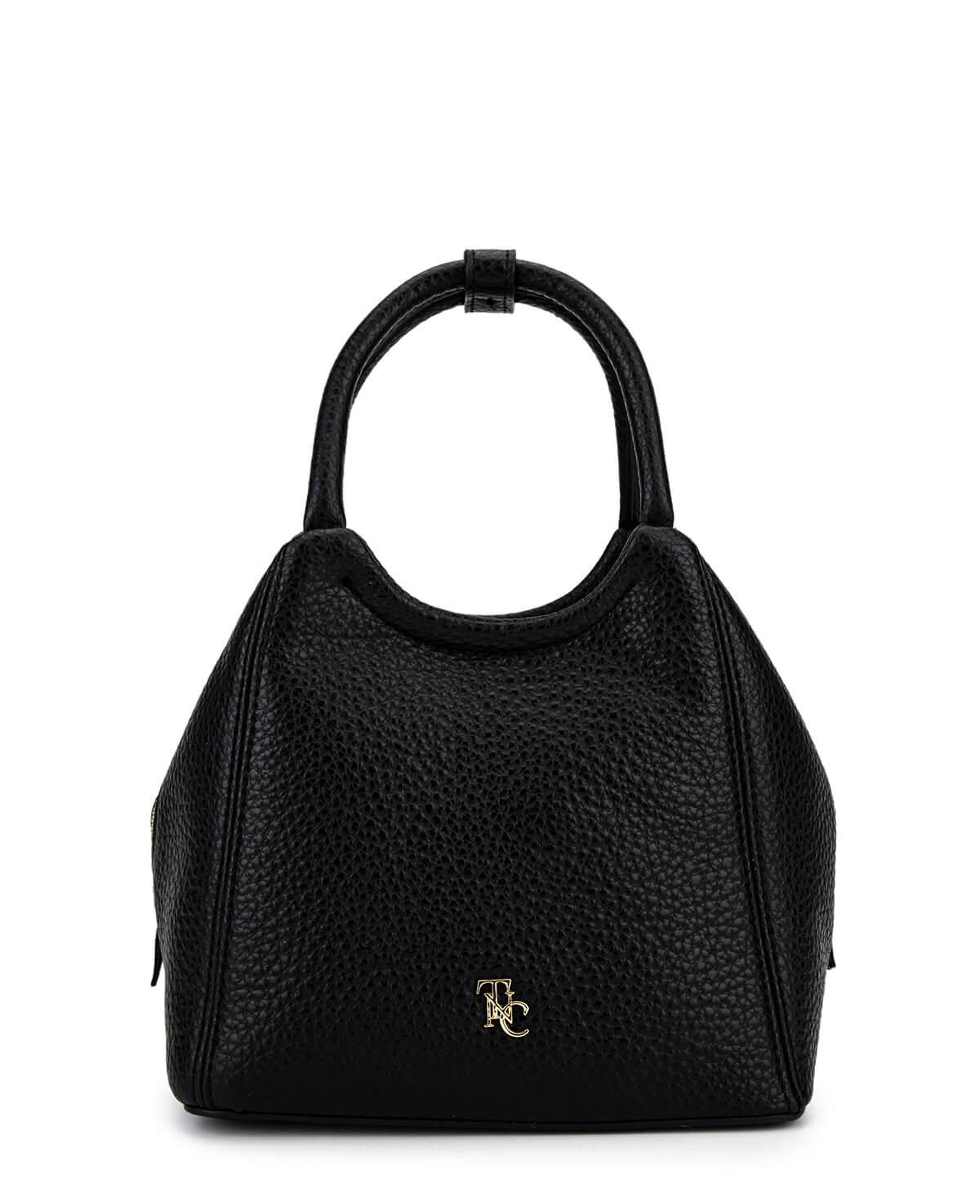 Tamer Tanca Kadın Suni Deri Siyah Floter Kol Çantası