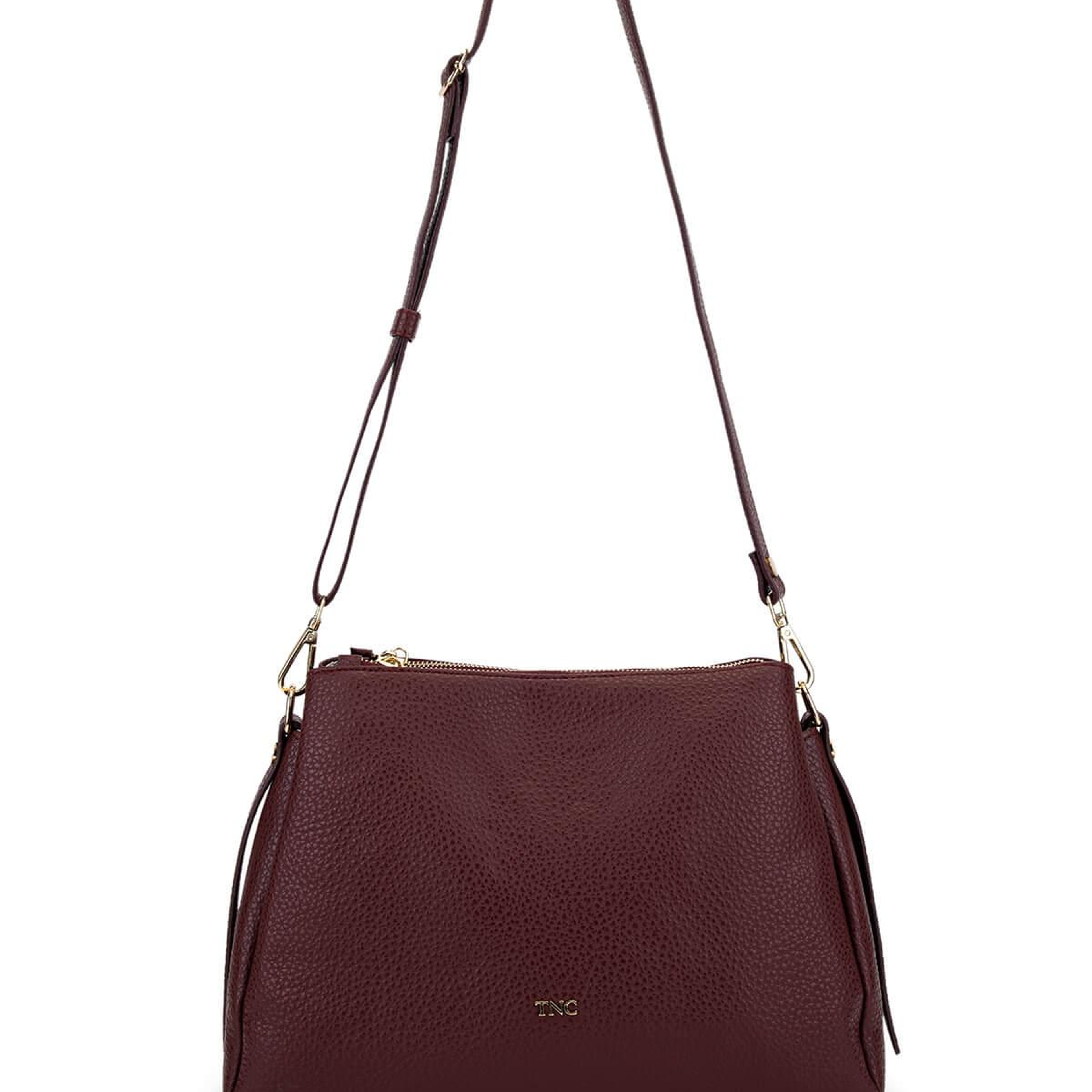 Tamer Tanca Kadın Suni Deri Bordo Kol Çantası