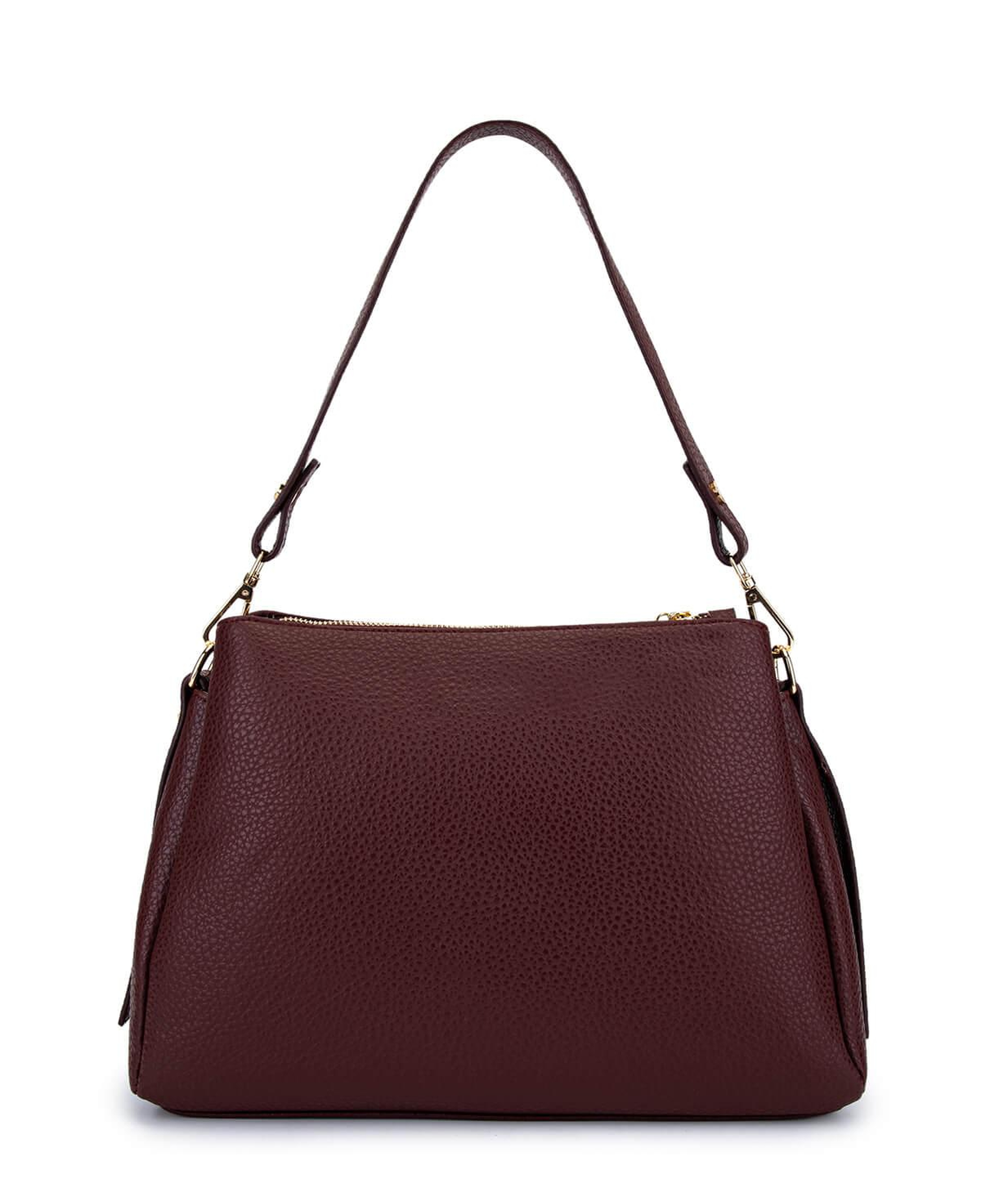 Tamer Tanca Kadın Suni Deri Bordo Kol Çantası