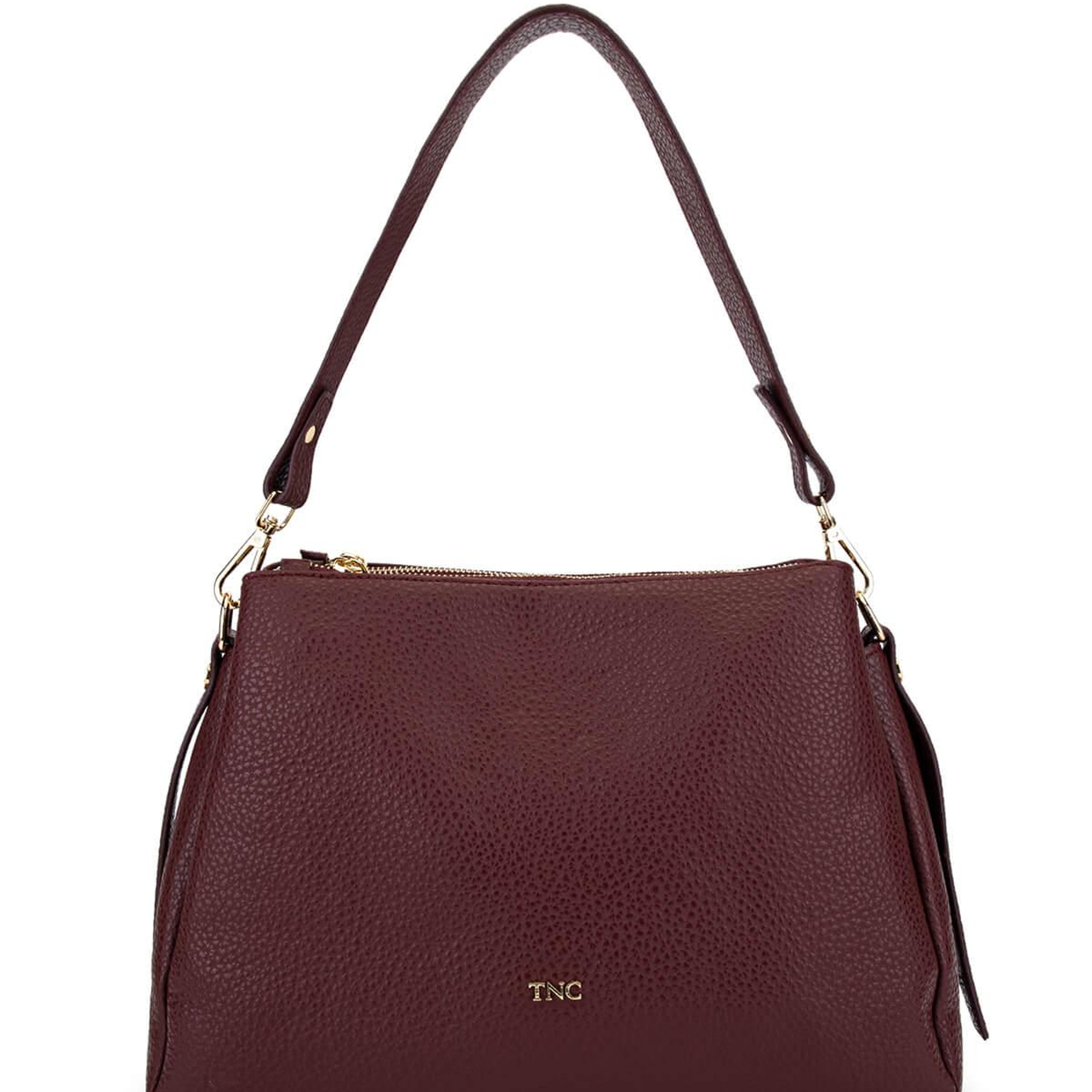 Tamer Tanca Kadın Suni Deri Bordo Kol Çantası