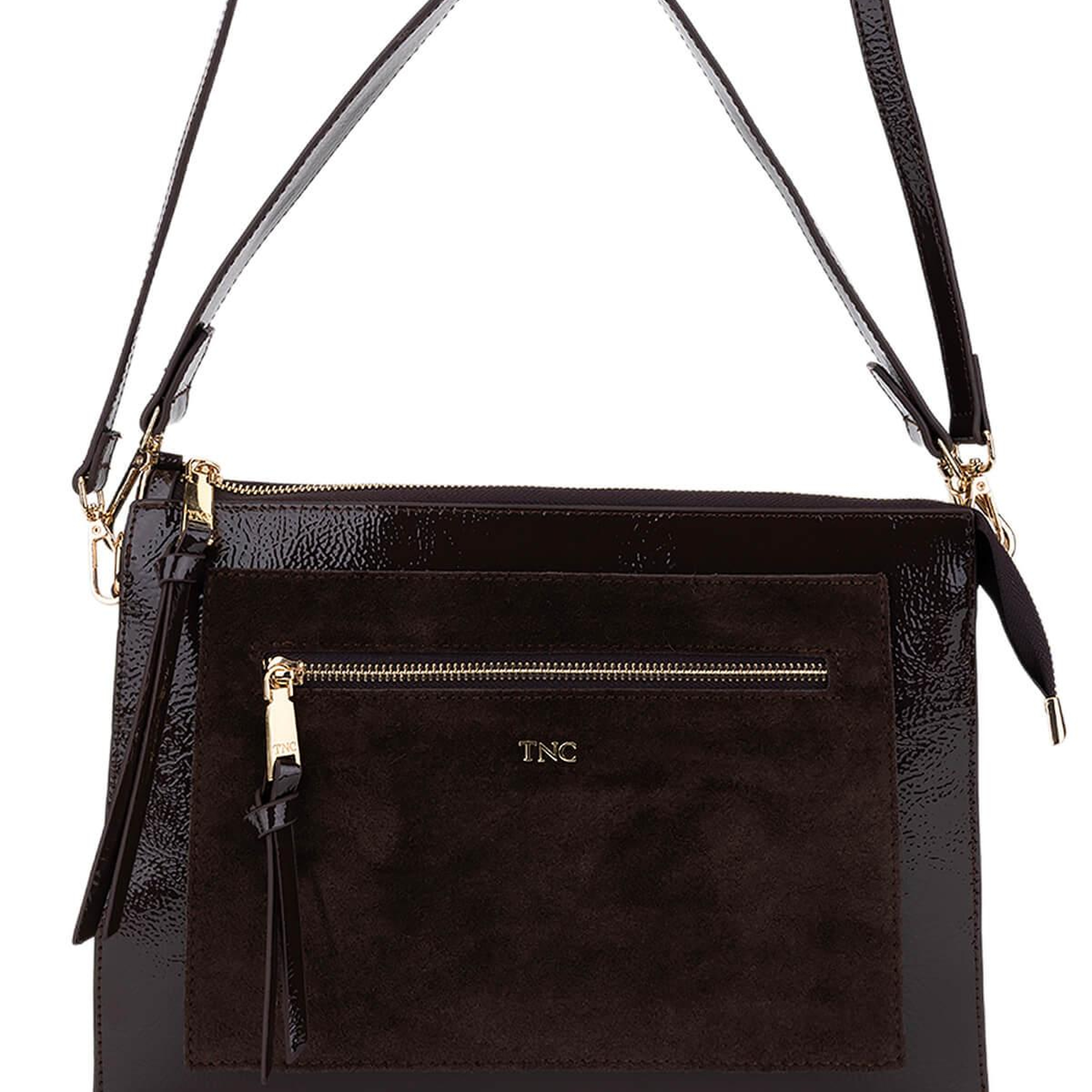 Tamer Tanca Kadın Suni Deri Kahverengi Kol Çantası