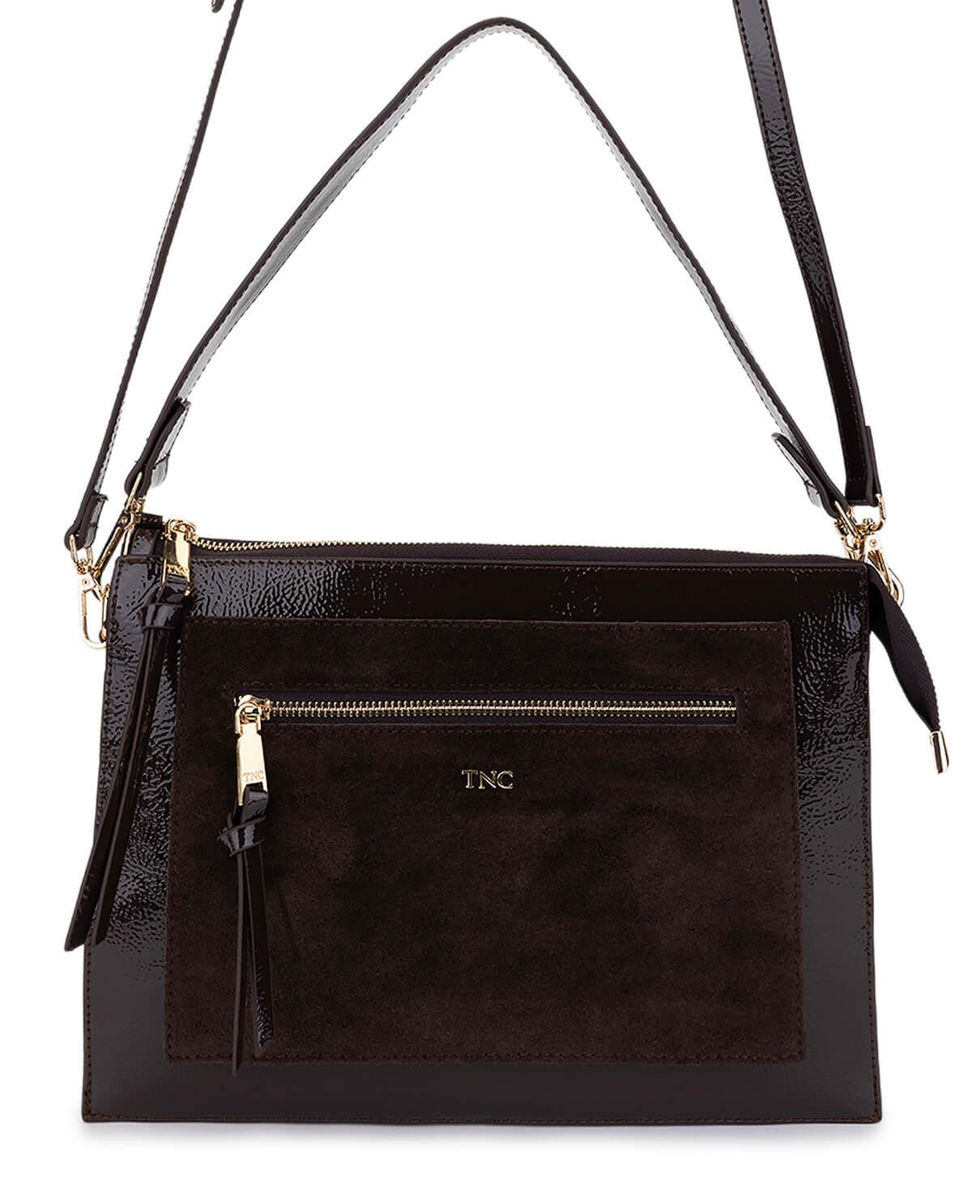 Tamer Tanca Kadın Suni Deri Kahverengi Kol Çantası